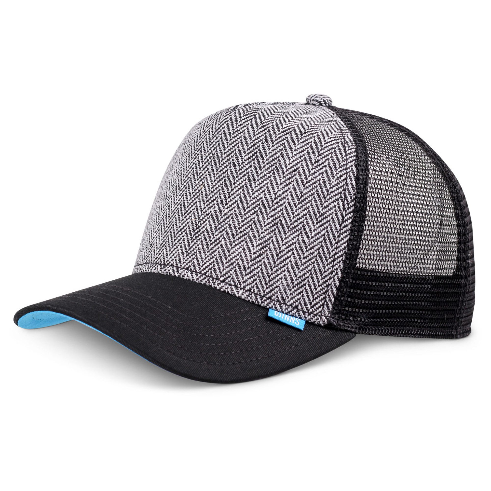 Djinns Trucker Cap Djinns HFT Trucker Cap Tweed Combo Black (Basecap, Meshcap, Basecap, Trucker Kappe)