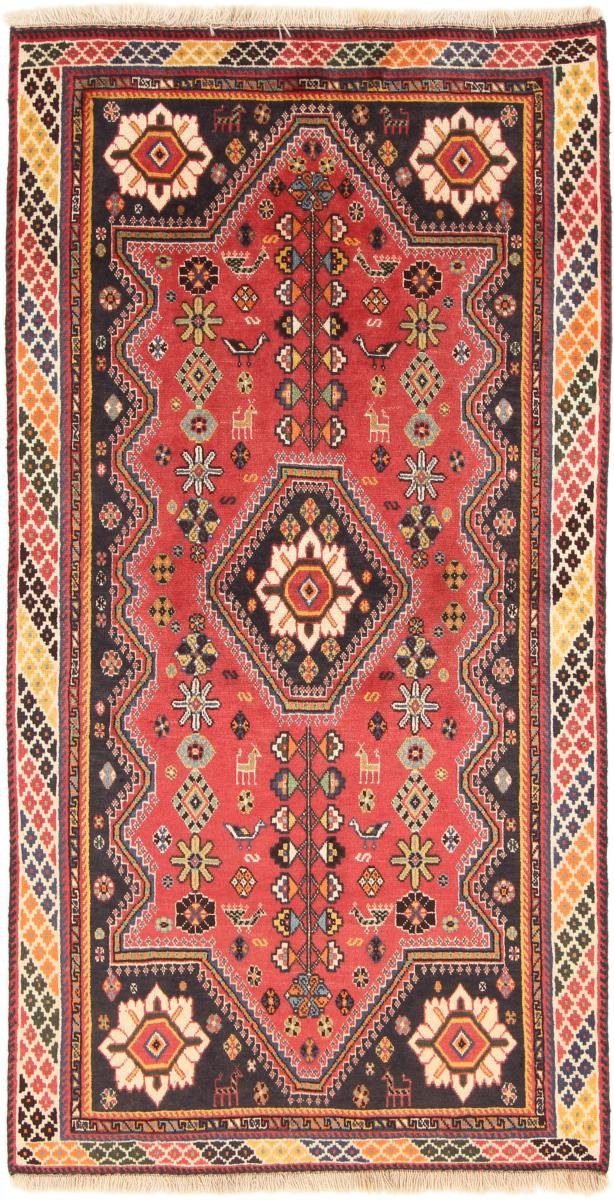 Orientteppich Ghashghai 97x191 Handgeknüpfter Orientteppich / Perserteppich Läufer, Nain Trading, rechteckig, Höhe: 12 mm