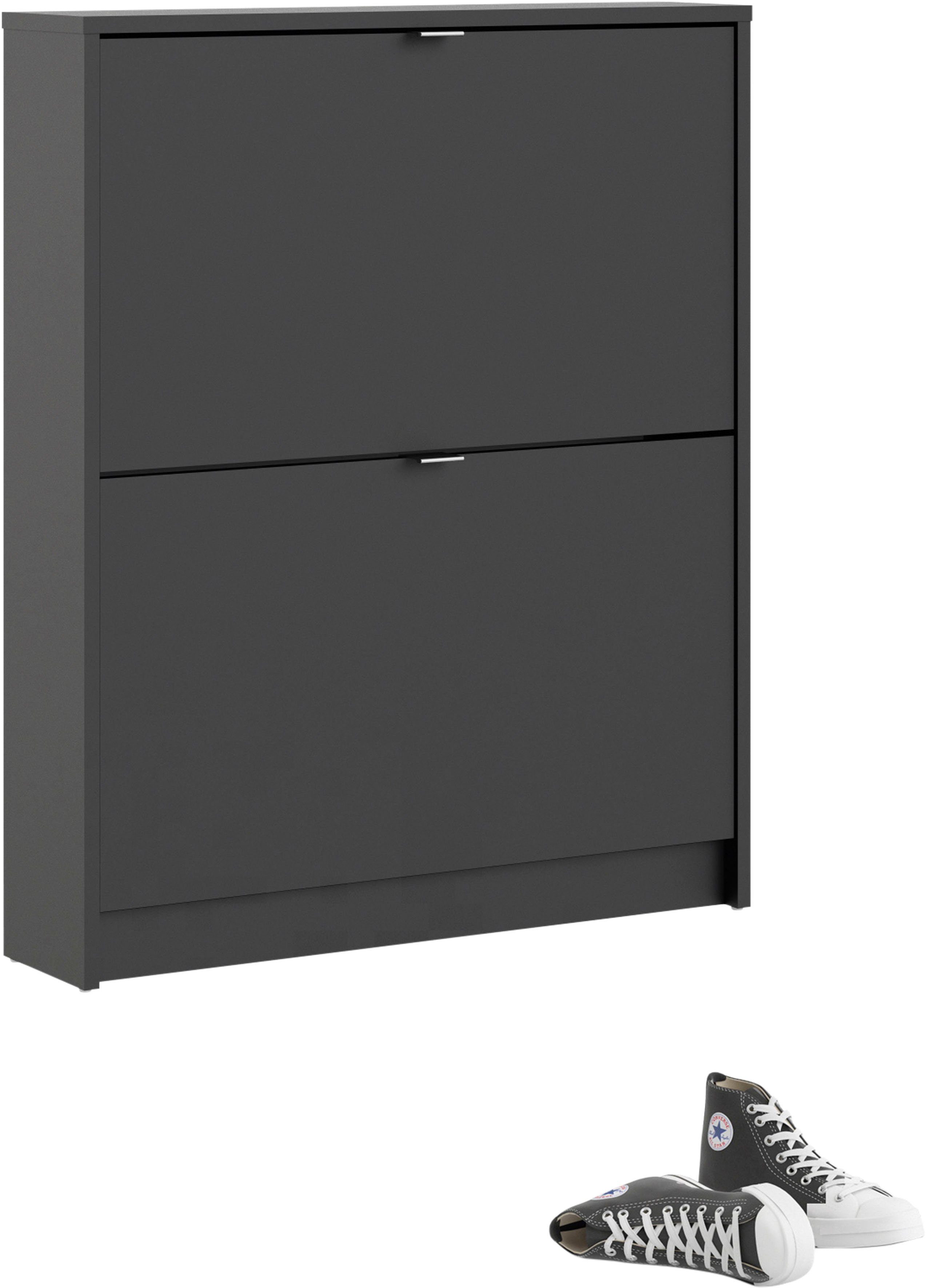 Home affaire Schuhschrank Shoes Schuhaufbewahrung, Schuhkommode, Schuhregal, mit zwei Klappen, 1 Boden, Höhe 85 cm, ca. 6 Paar Schuhe – Bild 5 von 5
