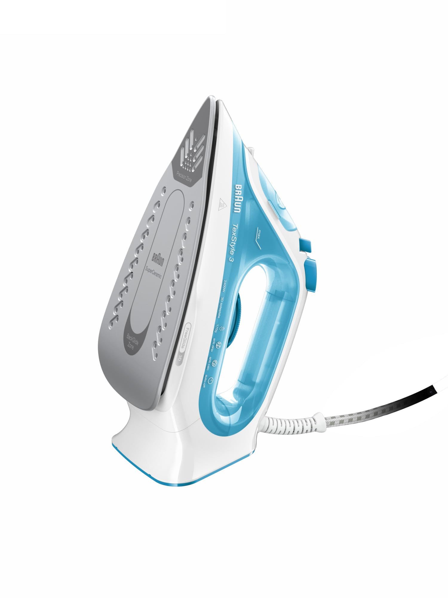 Braun Dampfbügeleisen SI3053BL, Zwei-Wege-Bügelsohle, 3D SuperCeramic, 170 g/min