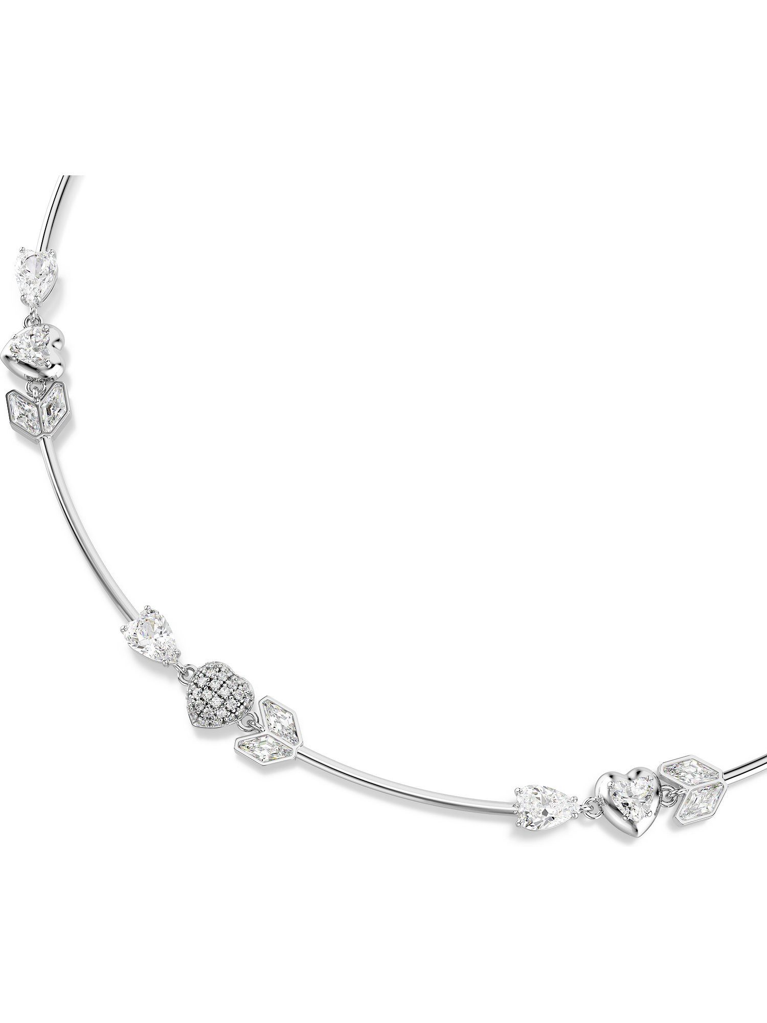 Swarovski Collier Swarovski Damen-Kette Metall Swarovski-Kristall günstig online kaufen