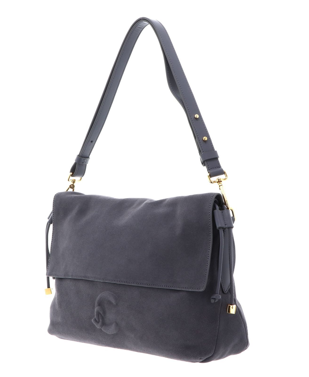 COCCINELLE Schultertasche Handbag Suede Leather / Smooth Leather, aus echtem Rindsleder
