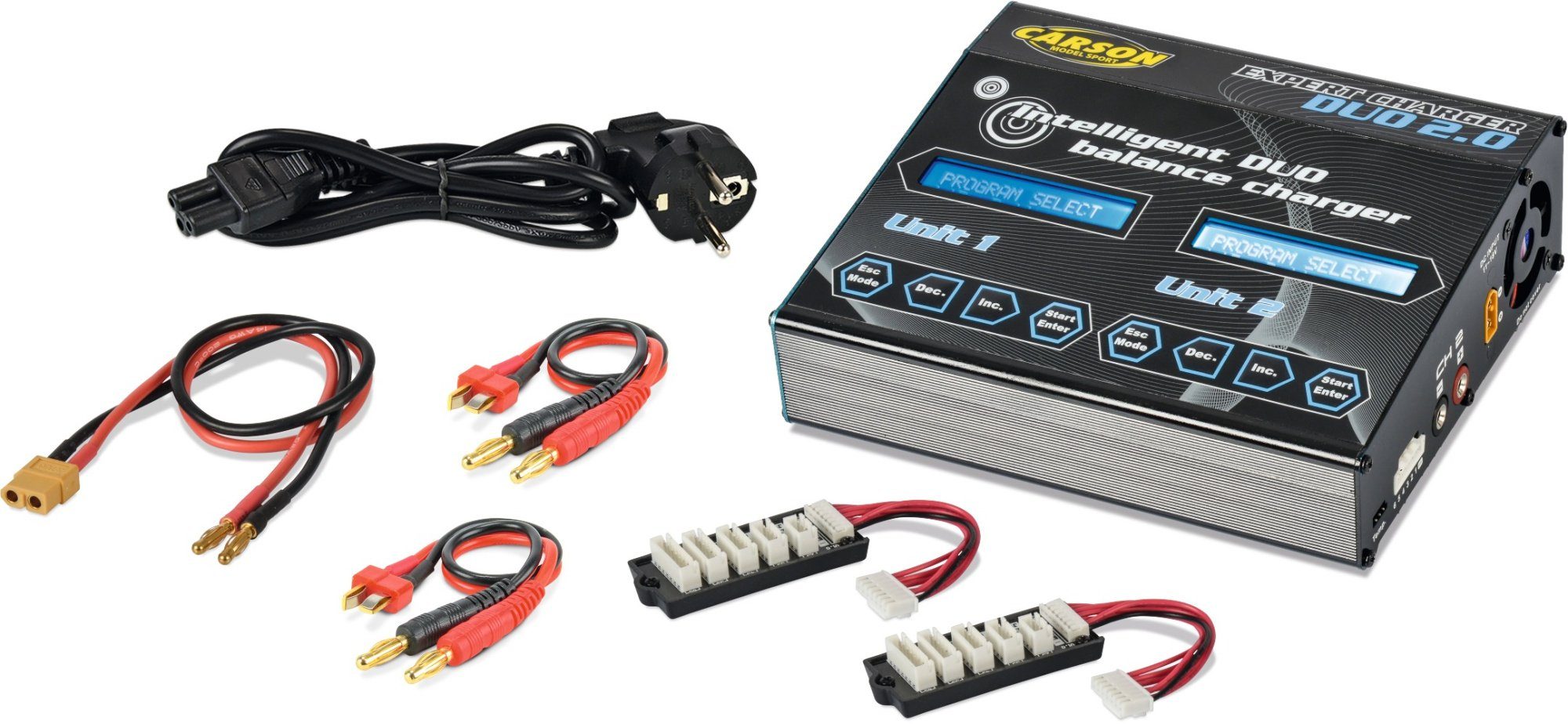 Carson Ladegerät Expert Charger Duo 2.0 RC-Ladegerät