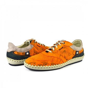 KRISBUT Halbschuh Leder Sneakers Sneaker Orange