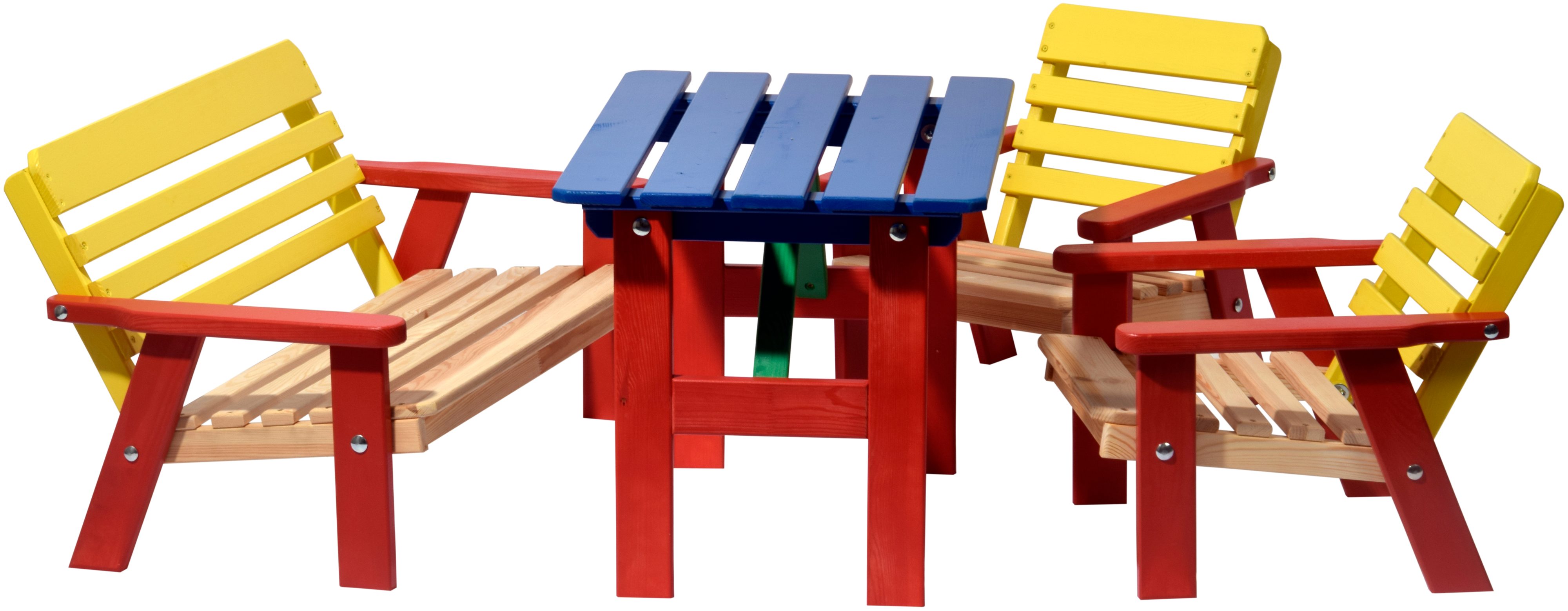 dobar Kindertisch Mehrfarbige Kindersitzgarnitur mit Tisch günstig online kaufen