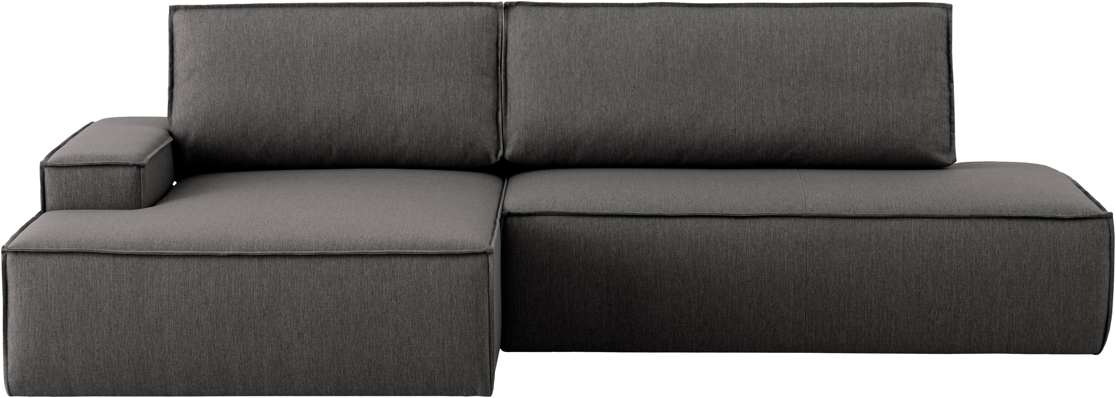 Home affaire Ecksofa "SHERWOOD, Schlafsofa in L-Form offen (275cm), Cord, L günstig online kaufen