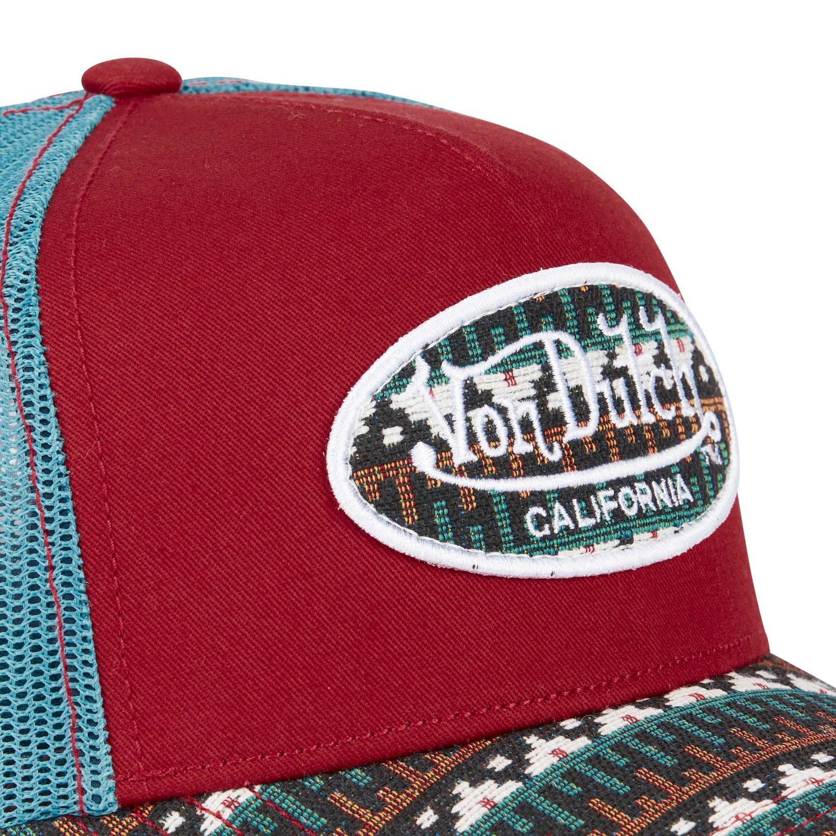 Von Dutch Trucker Cap Von Dutch Originals Trucker Cap - ETHNO Visor Patch (Basecap, Meshcap, Trucker Kappe) Ethno Muster auf Schirm, Unterschirm und Logo Patch