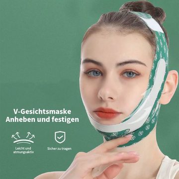 yozhiqu Gesichtsmaske Verstellbares V-förmiges Gesichtsbandage Lifting Strap Schlafmaske, 1-tlg., Doppelkinn-Reduzierung,Gesichtskonturierung,Gesichtspflege,Facial Lift