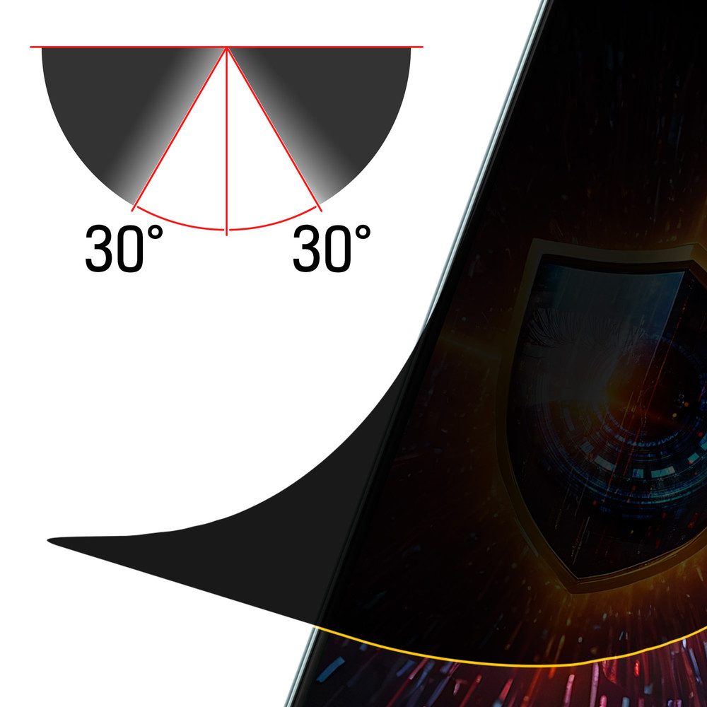 3MK Displayschutzfolie Sichtschutzfolie Blickschutzfolie für Samsung Galaxy M55, Spar-Set, 1 Stück, Privacy-Schutz, mattes Finish, kratzfest, Nassmontage