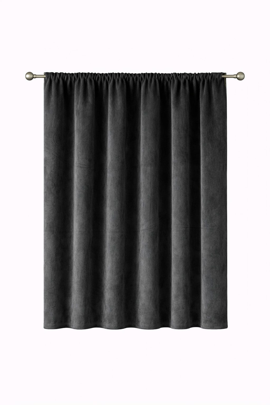 Stoffschmiede Gardine, Velour, Verdunkler, Kräuselband, verdunkelnd