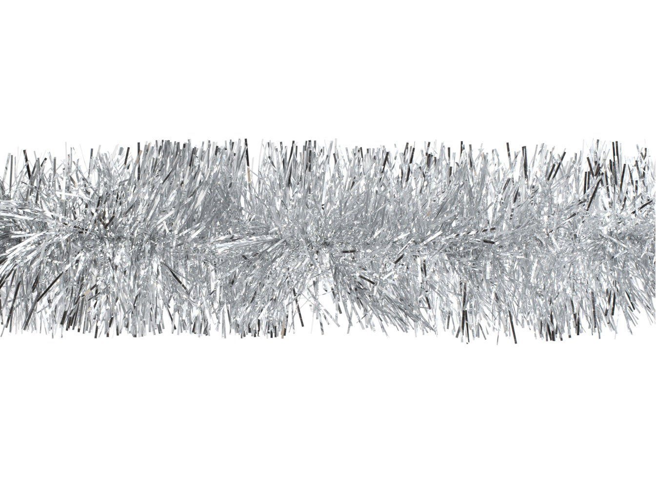 Creativery Lametta, Weihnachtsgirlande Lametta 7cm x 3m Silber
