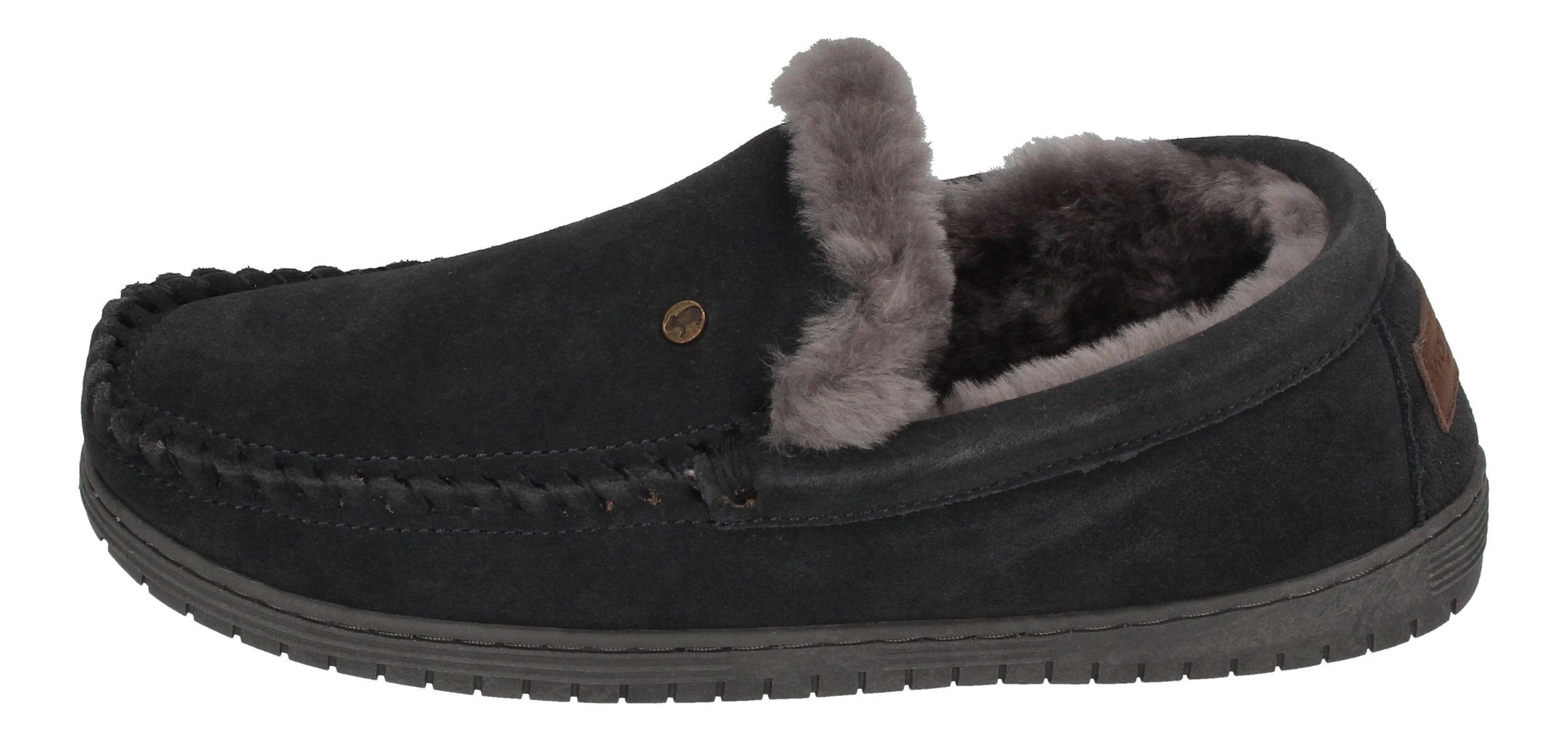 WARMBAT Grizzly Suede GRZ4410-89 Hausschuh Charcoal