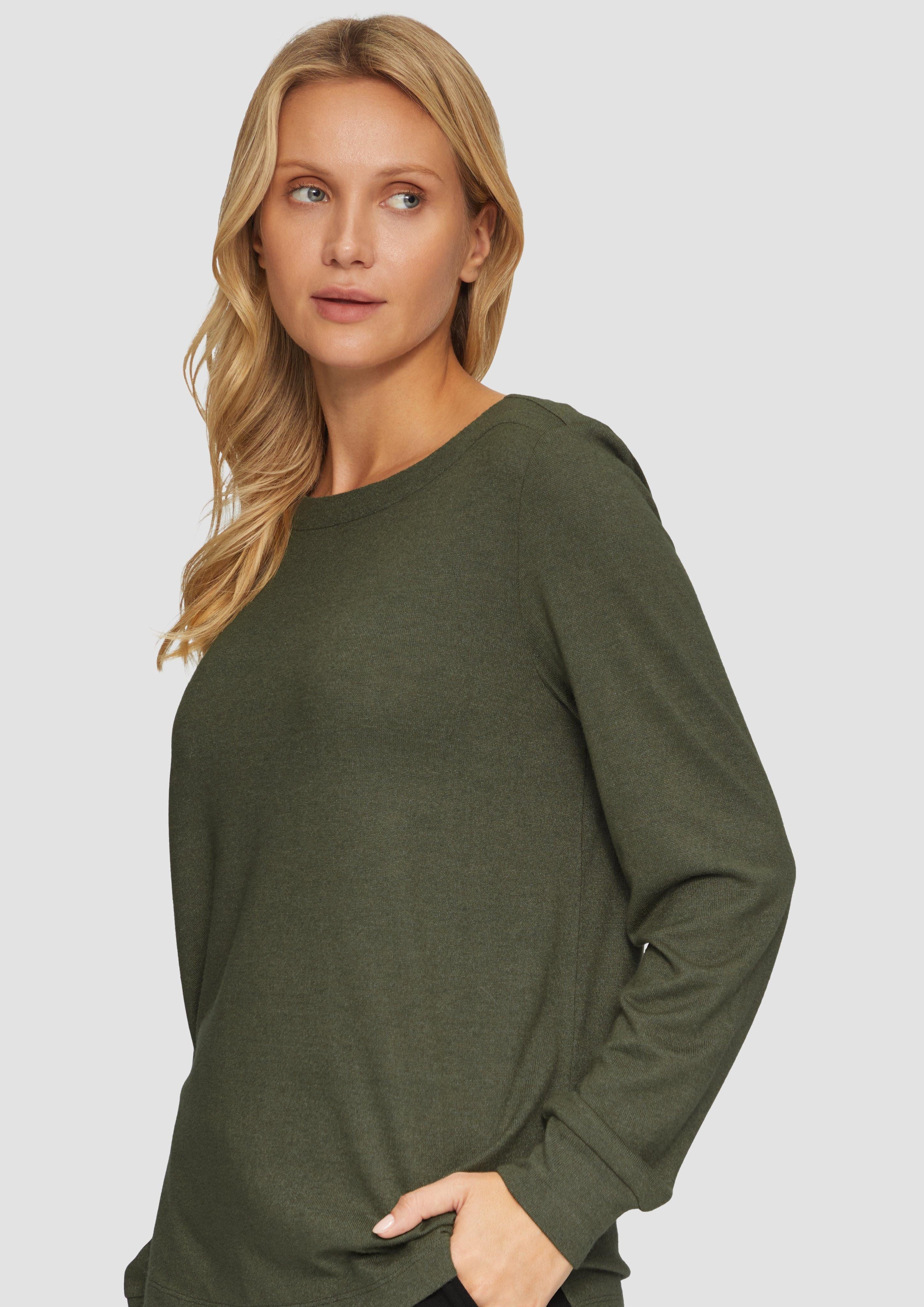 s.Oliver Langarmshirt Weiches Longsleeve aus Jerseystrick günstig online kaufen