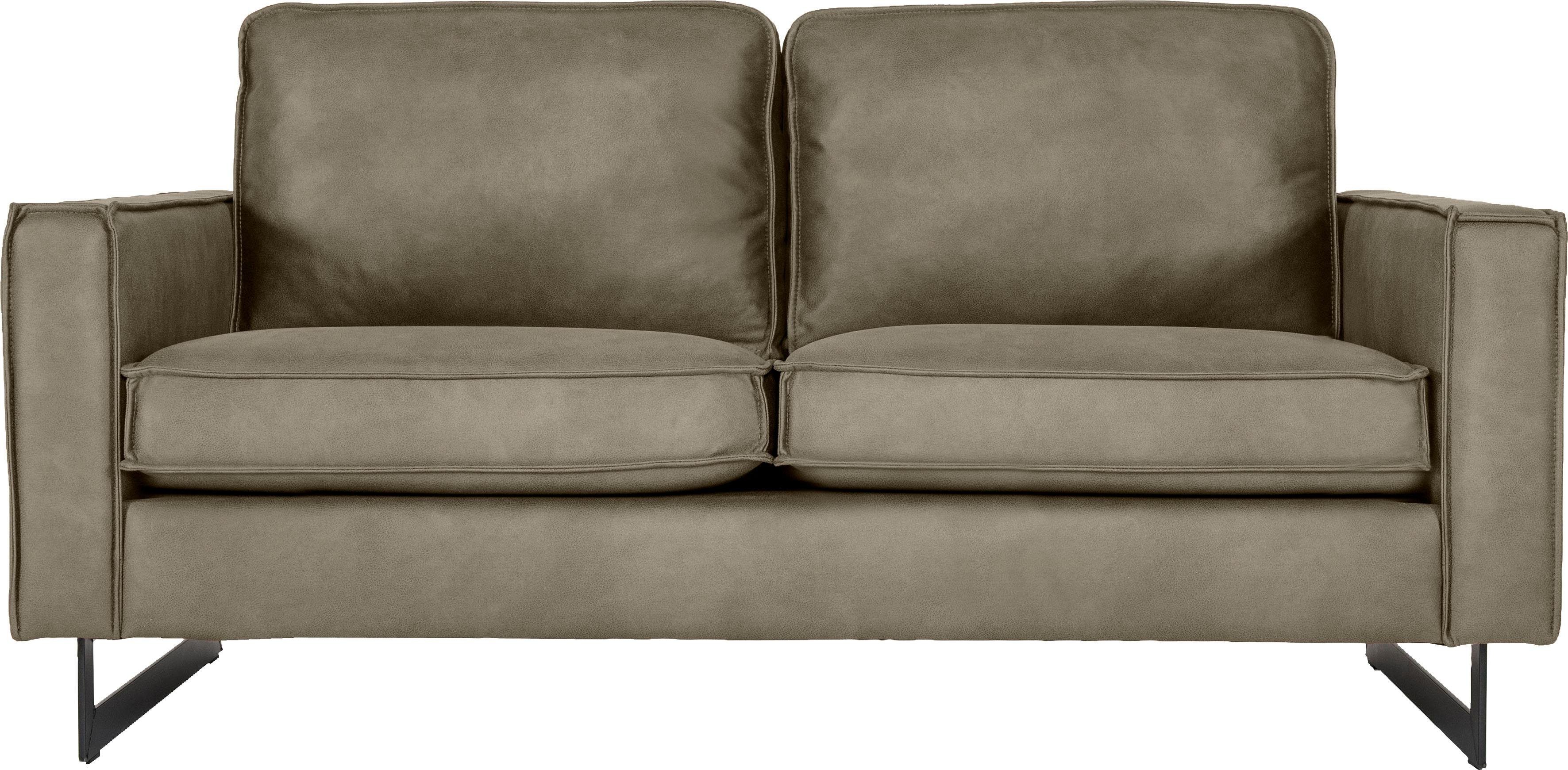 Home affaire 2-Sitzer "Pinto, 166 cm, Cord, Chenille, Lederoptik" mit Keder günstig online kaufen