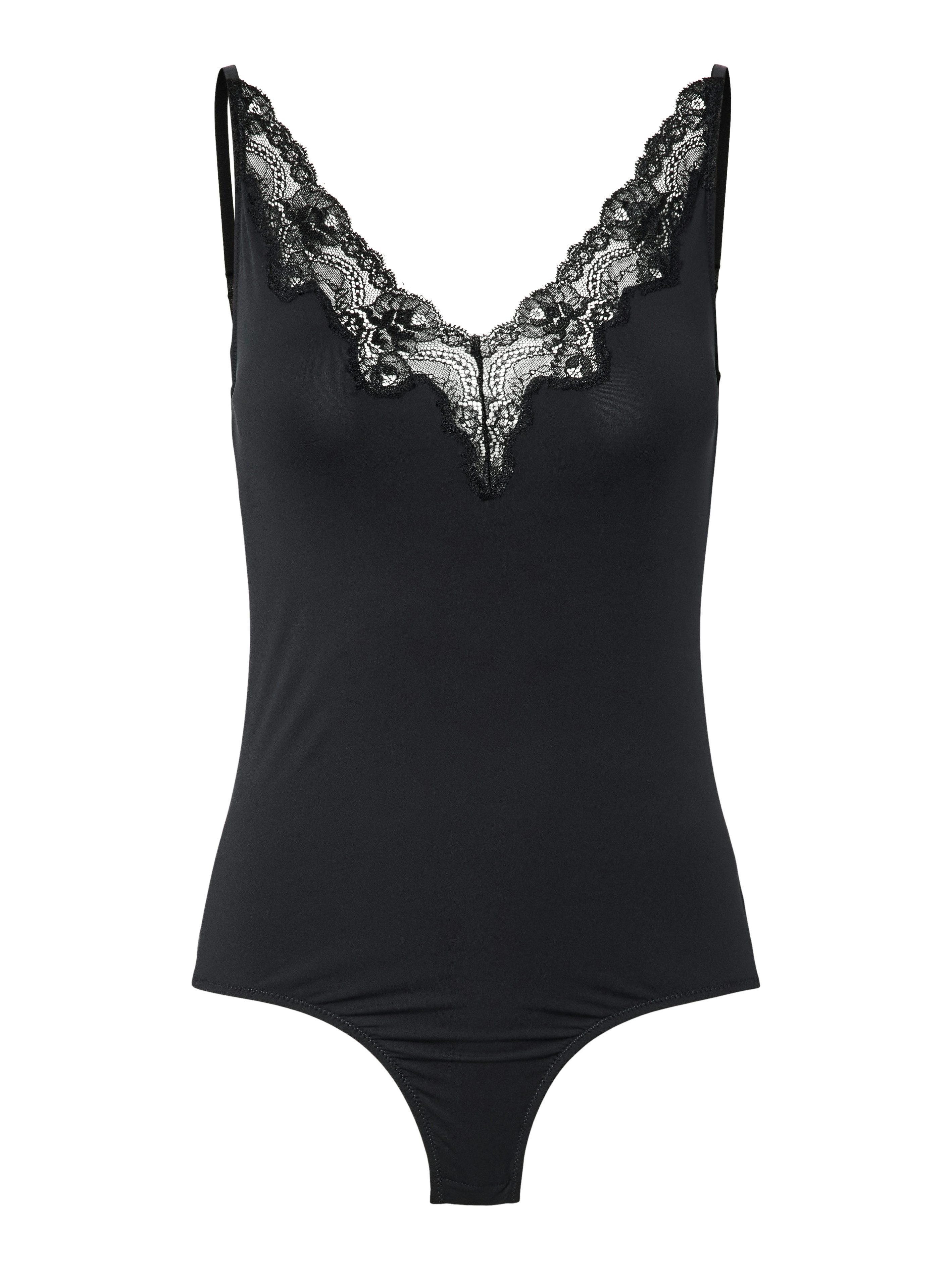 Pieces Body PCLILI SL LACE BODYSTOCKING NOOS