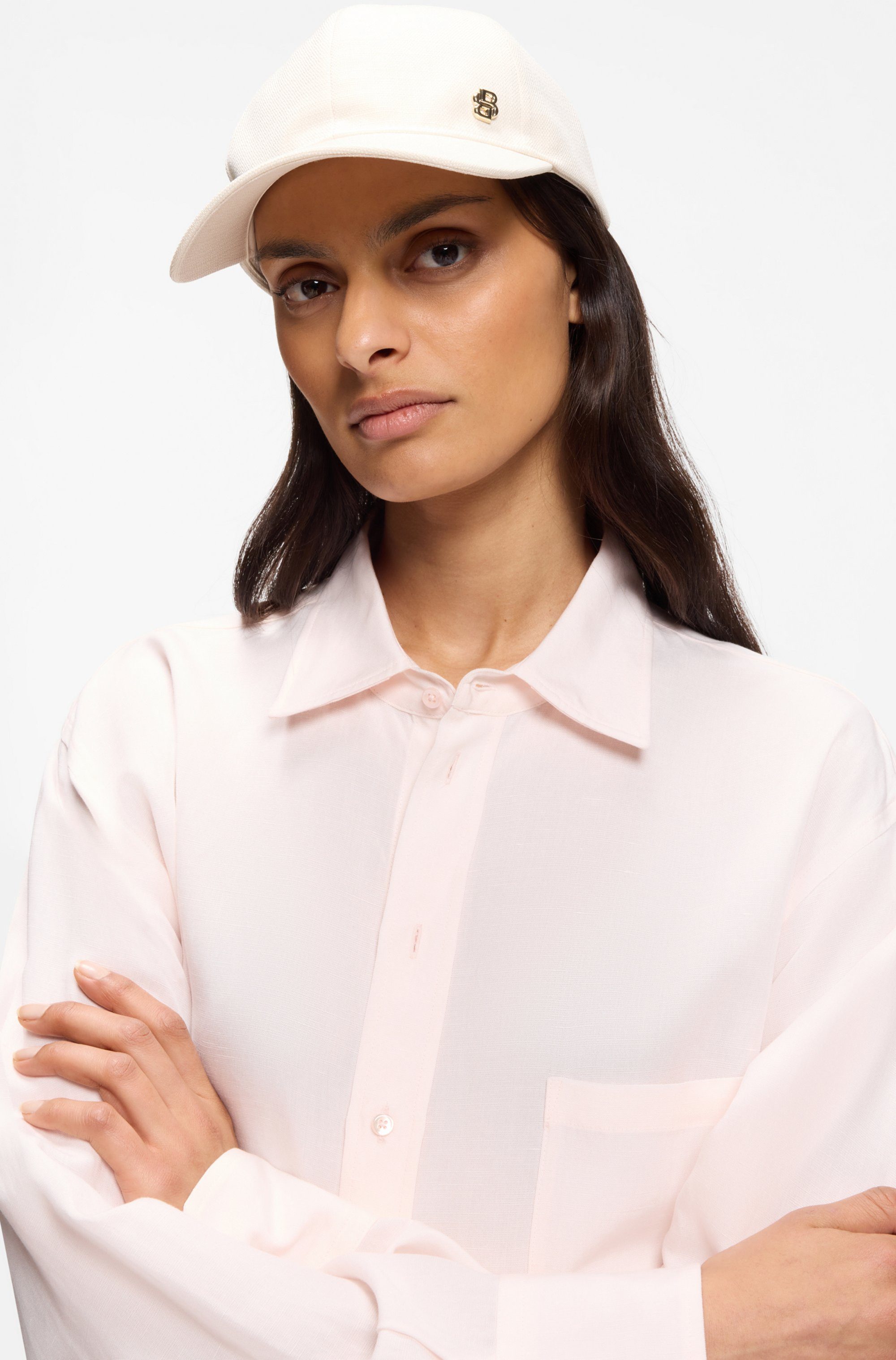 BOSS Baseball Cap Ari-FB mit BB-Monogramm, strukturiert