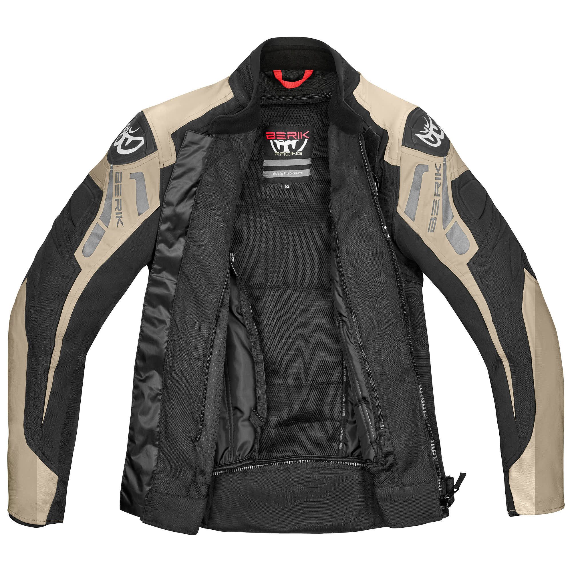 Berik Motorradjacke Amras wasserdichte Motorrad Textiljacke Verbindungsreißverschluss,Ellenbogenprotektoren enthalten,herausn