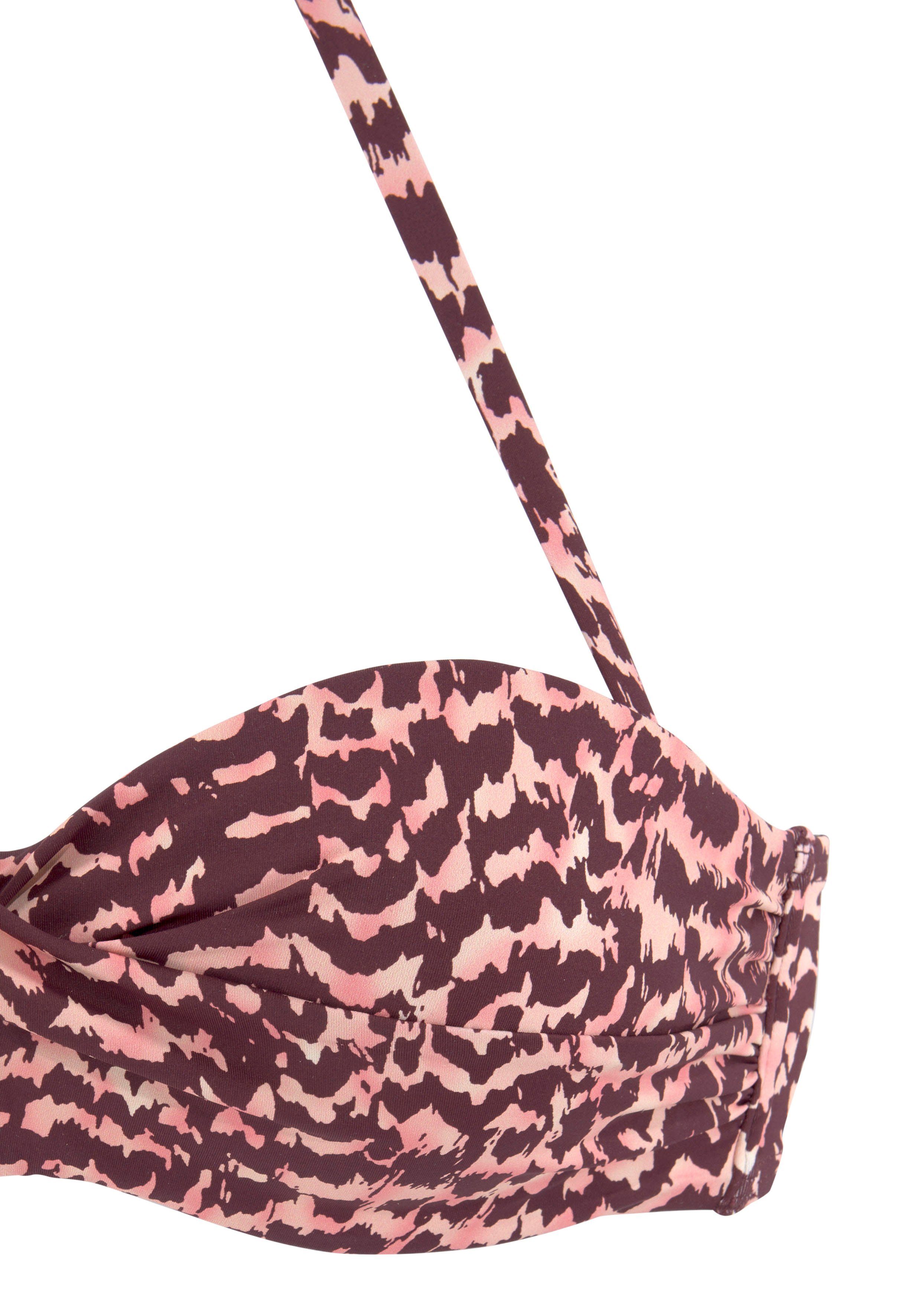 LASCANA Bügel-Bandeau-Bikini-Top Holly, in Wickeloptik