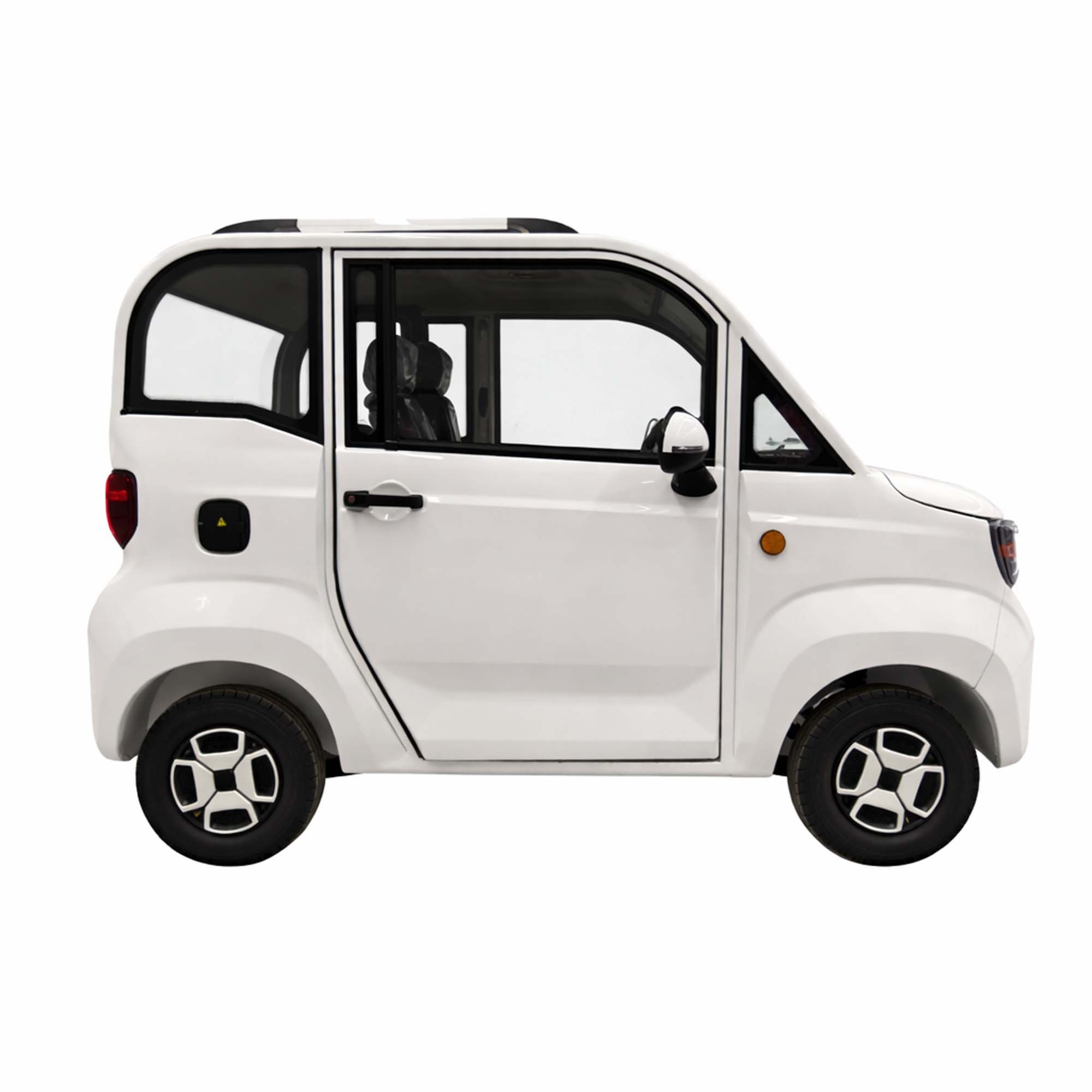 Urban Hopper E-Motorroller Urban Hopper Twin Base 4-Rad Elektro Kabinenroller 2 Sitzer Microcar, 3000 W, 45 km/h, Sitz nebeneinander ca. 60km Reichweite, Blei-Gel Akku, LED Licht COC