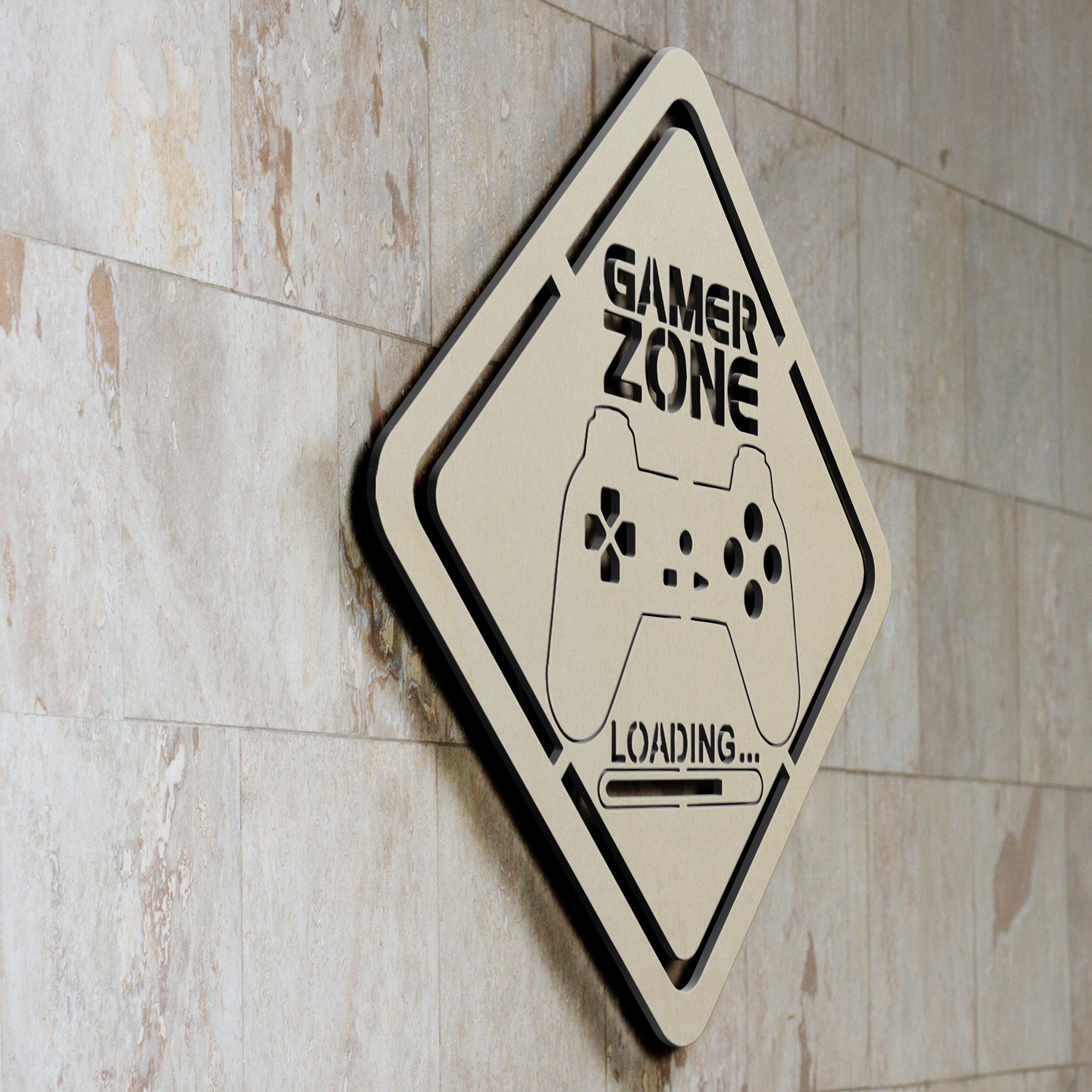 Namofactur LED Dekolicht RGB Farbwechsel Gamer Geschenk - Gamingzone Loadin günstig online kaufen