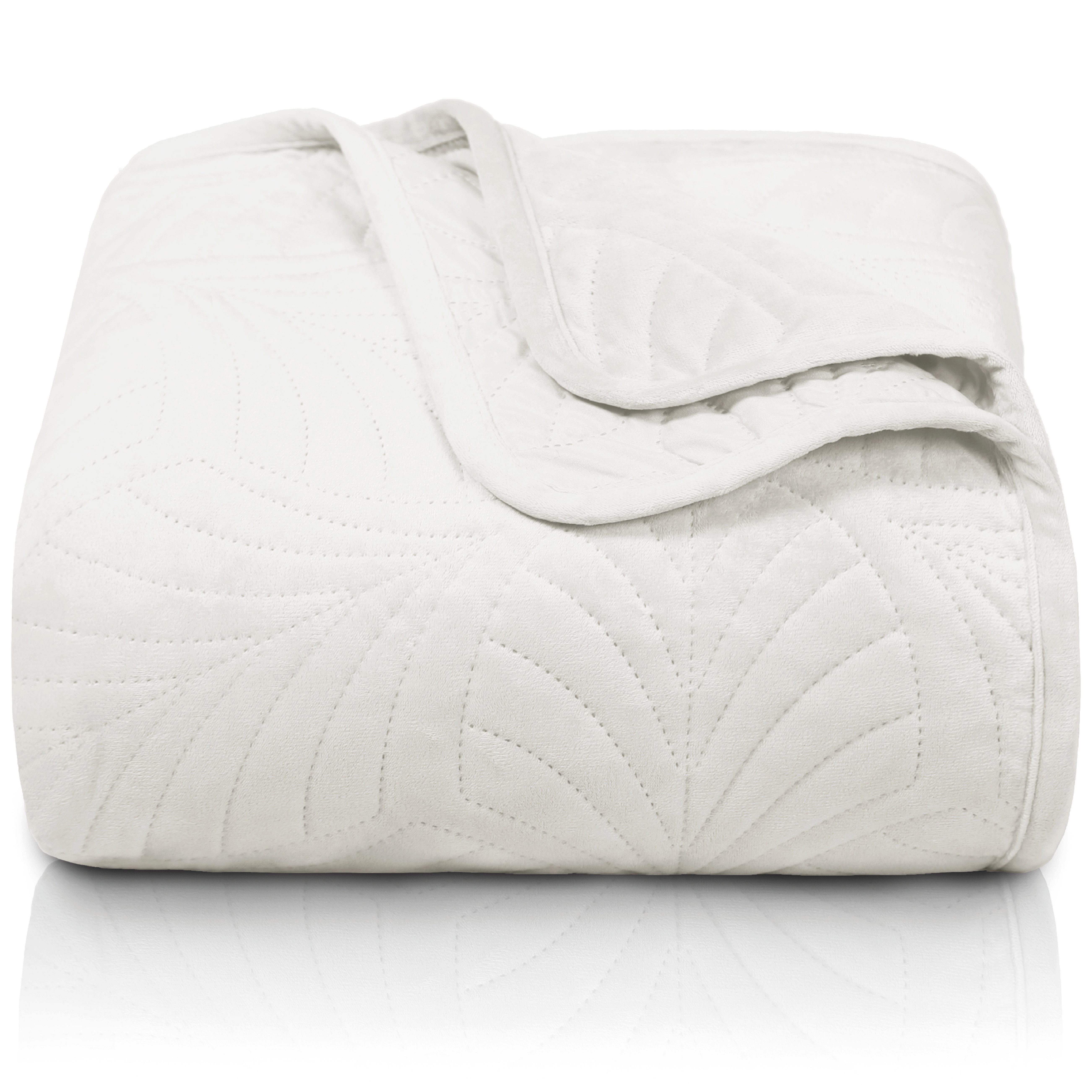 Gräfenstayn Tagesdecke Premium - Bettüberwurf mit Steppung & Blatt-Design, günstig online kaufen