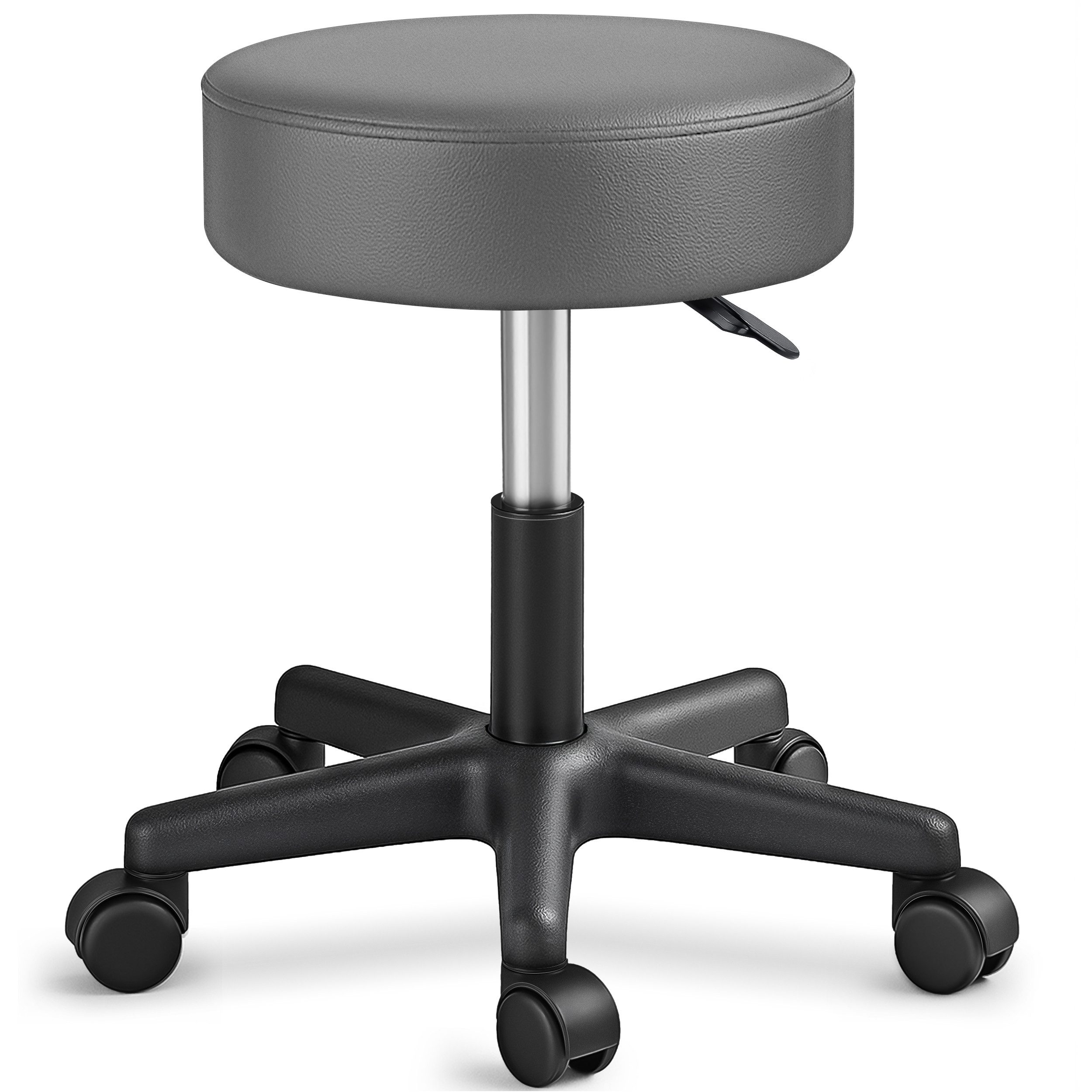 TRESKO Вращающийся табурет Rollhocker höhenverstellbar, 10 cm Dicke Polsterung, Arbeitshocker Табуретки 360° drehbar