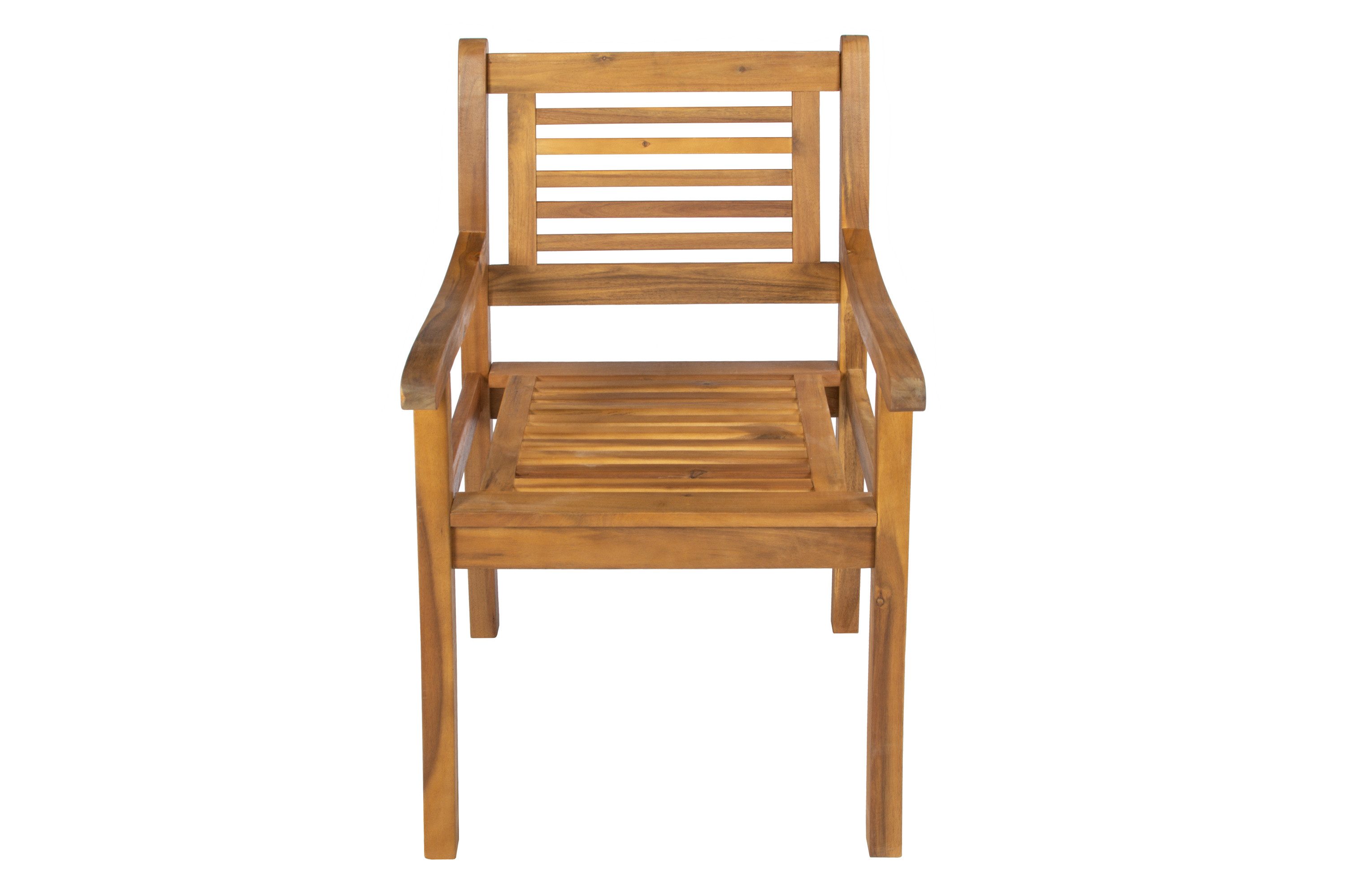 Loreno® Gartenstuhl Coruna, robustes geöltes Akazienholz, günstig online kaufen