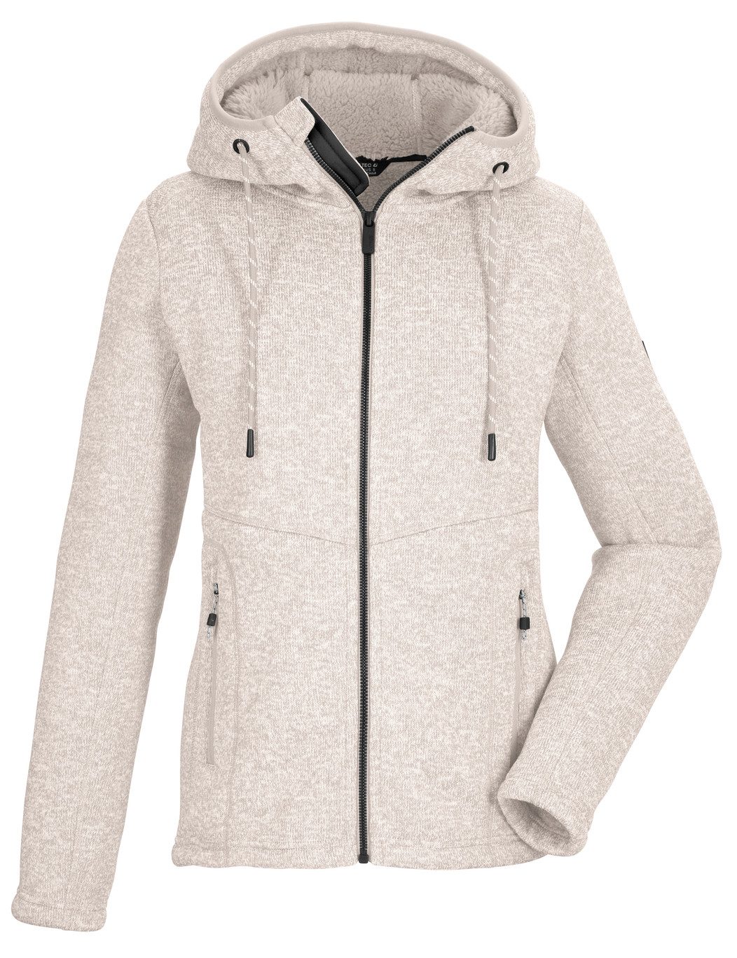 Killtec Strickfleecejacke KOW 41 WMN KNTFLC JCKT mit Kapuze und Teddyfell