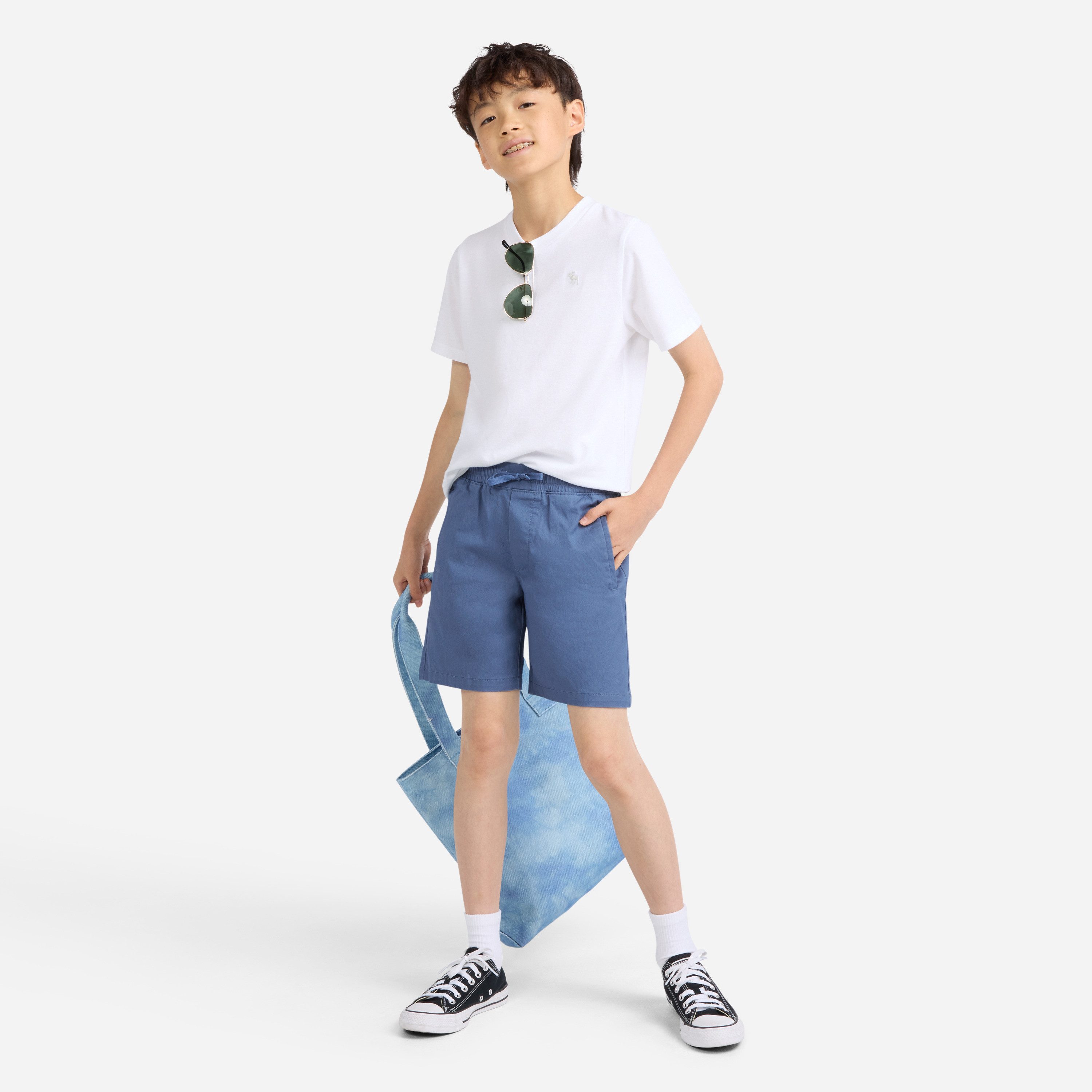 Abercrombie Kids Chinoshorts AFB PULL ON CHINO SHORTS mit elastischem Bund und Bindeband, für Boys