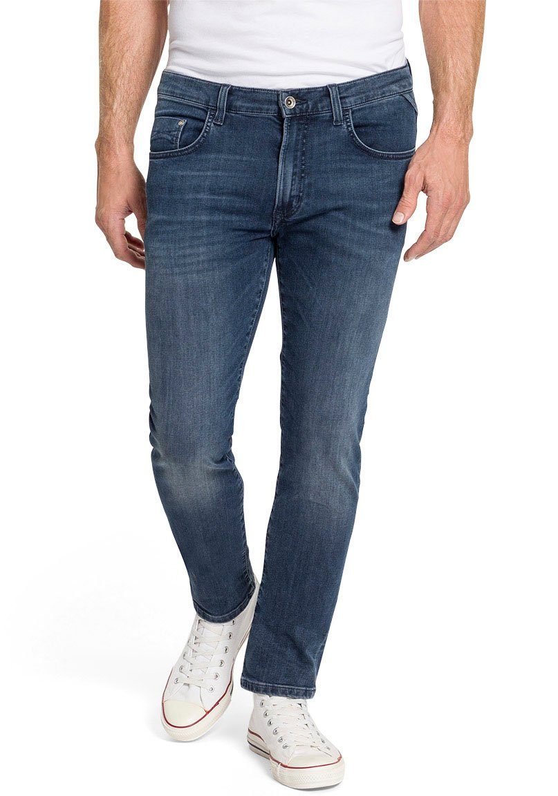 Pioneer Authentic Jeans Straight-Jeans Eric Megaflex blue black