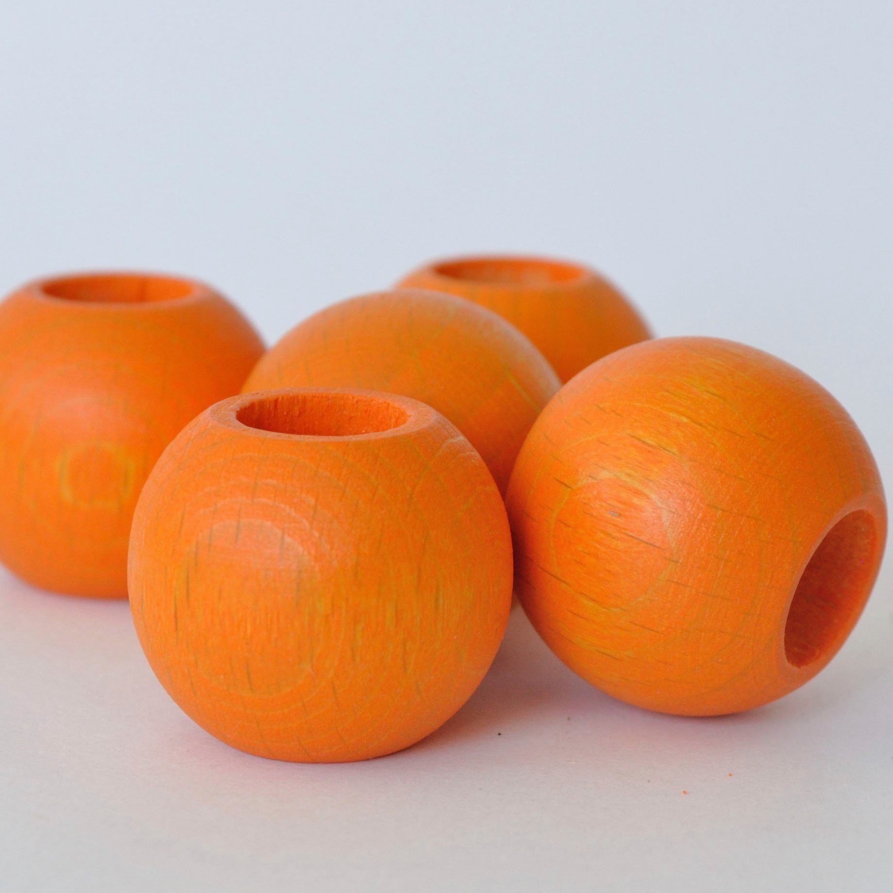 St), orange halbtransparent (1 Roma Scheibengardine Boule Kutti, Holz, Schlaufen