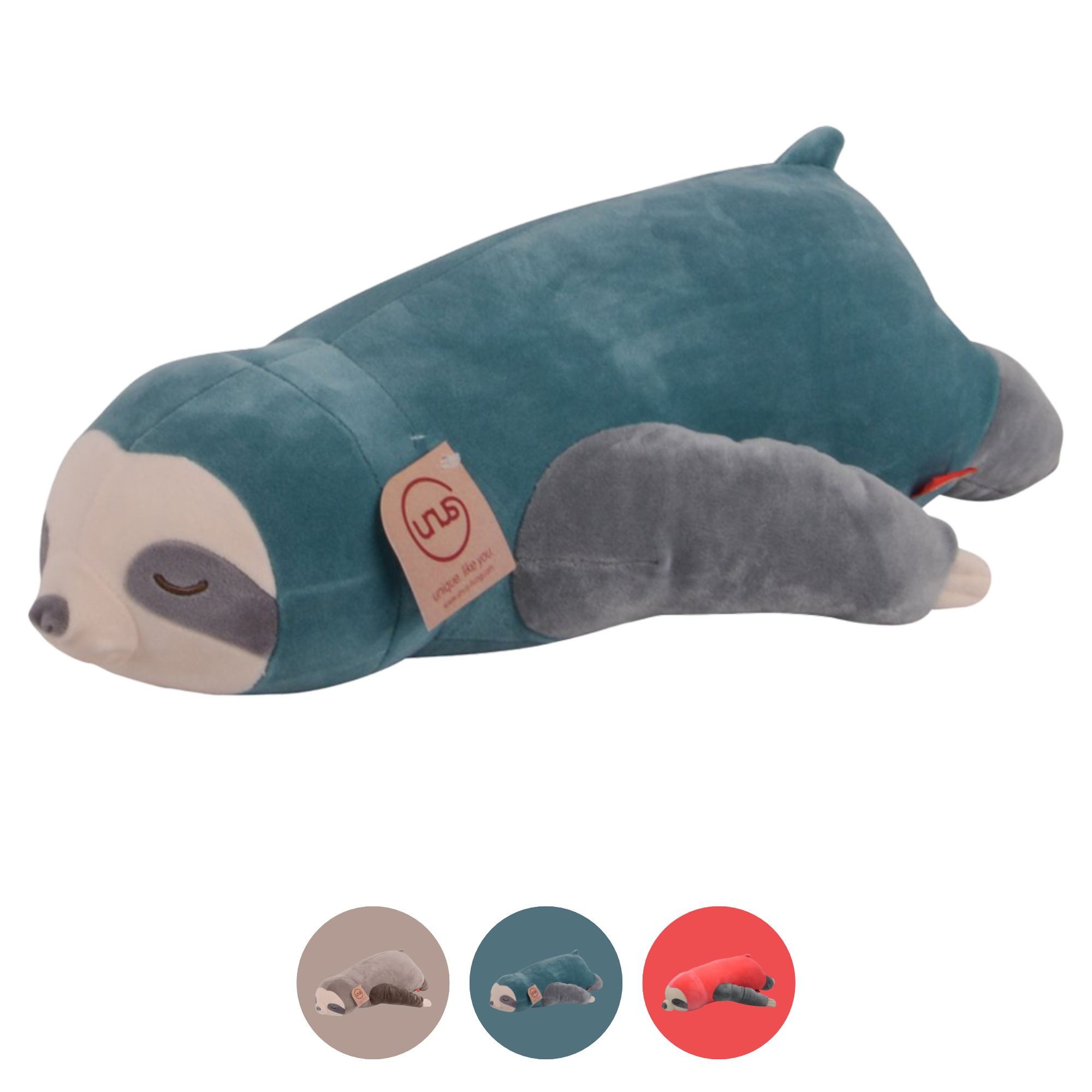UNUS HOME Seitenschläferkissen Faultier Kissen, 1-tlg., 50 cm, Lagerungskissen Stillkissen Kissen für Kinder Dekoration extrem weich