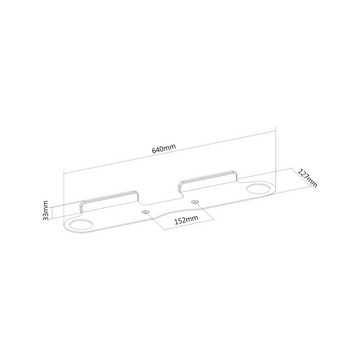 conecto conecto CC50653 Wandhalterung kompatibel mit SONOS BEAM Soundbar, Lautsprecher-Wandhalterung