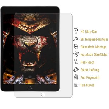 Protectorking Schutzfolie 2x 9H Panzerglas für iPad Air 2 9.7 Displayschutz Schutzglas Panzerfol, (2-Stück), klar