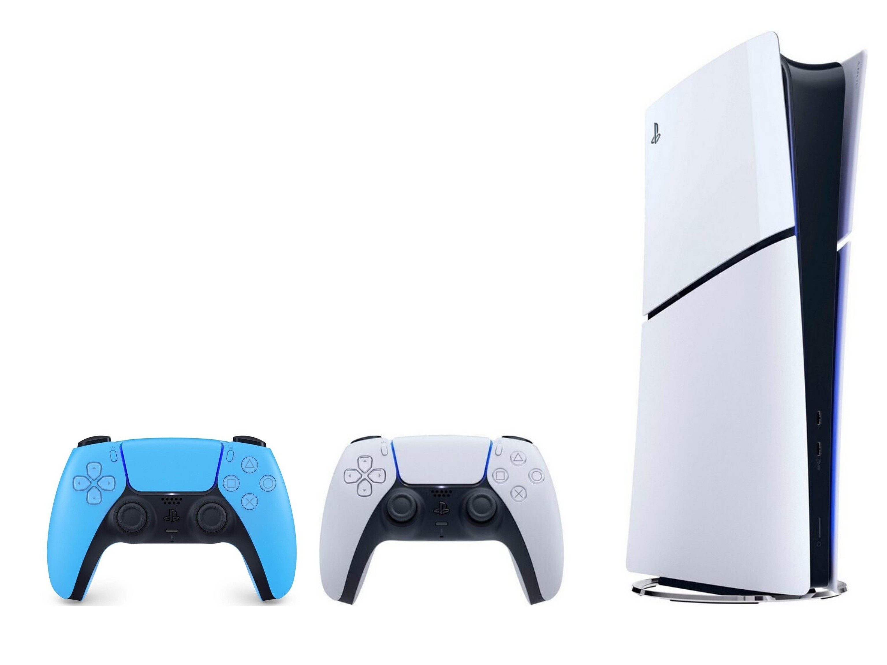 Playstation Playstation 5 Digital Slim inkl. zweiten DS Controller Starlight Blue (Set, 2 St., inkl. 2. DualSense Controller)