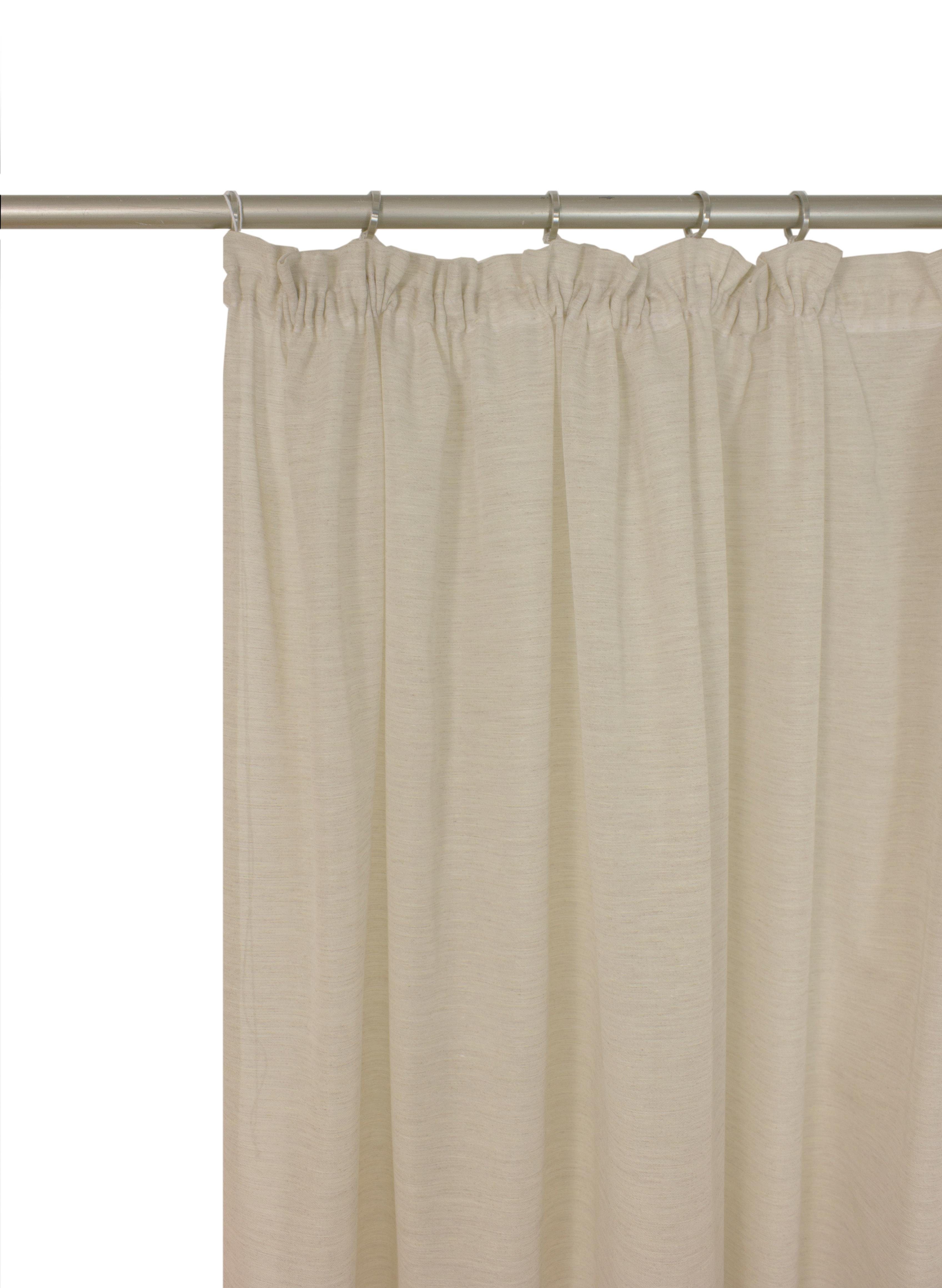 Wirth Vorhang LORCA (1 St), Kräuselband, halbtransparent
