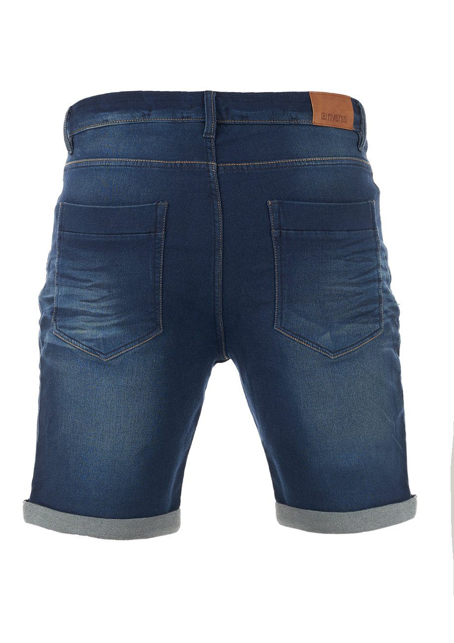 (D147) Dark Blue Fit Jeansshorts Herren Regular Denim Shorts mit RIVPaul riverso Bermudashorts Stretch