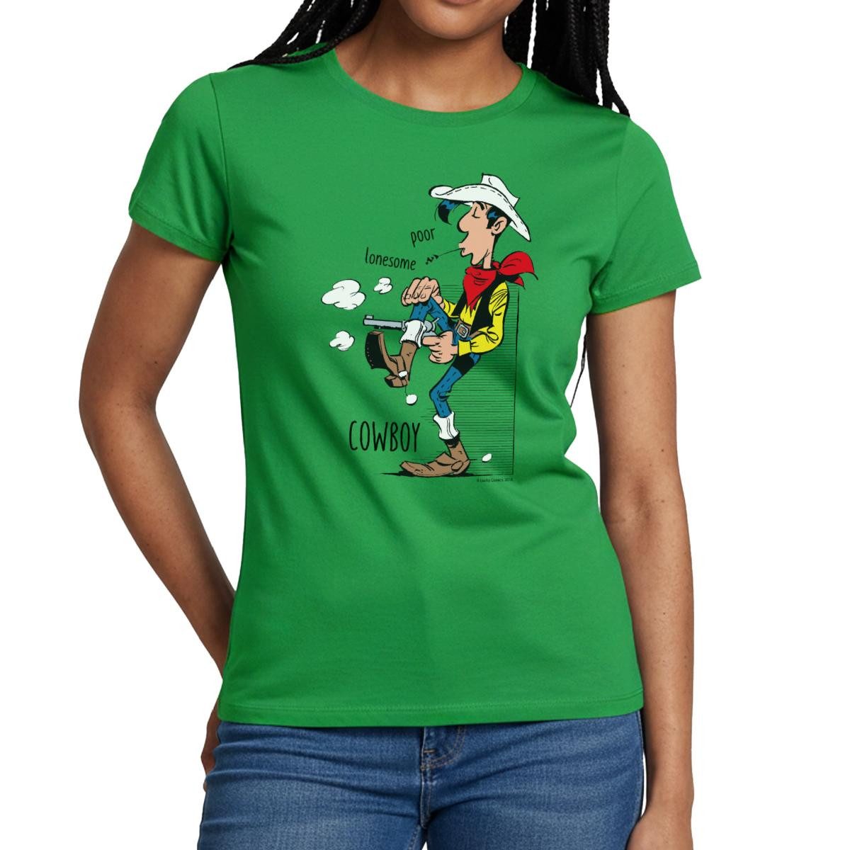 T-Shirt Lucky Luke Poor Lonesome Cowboy Frauen T-Shirt