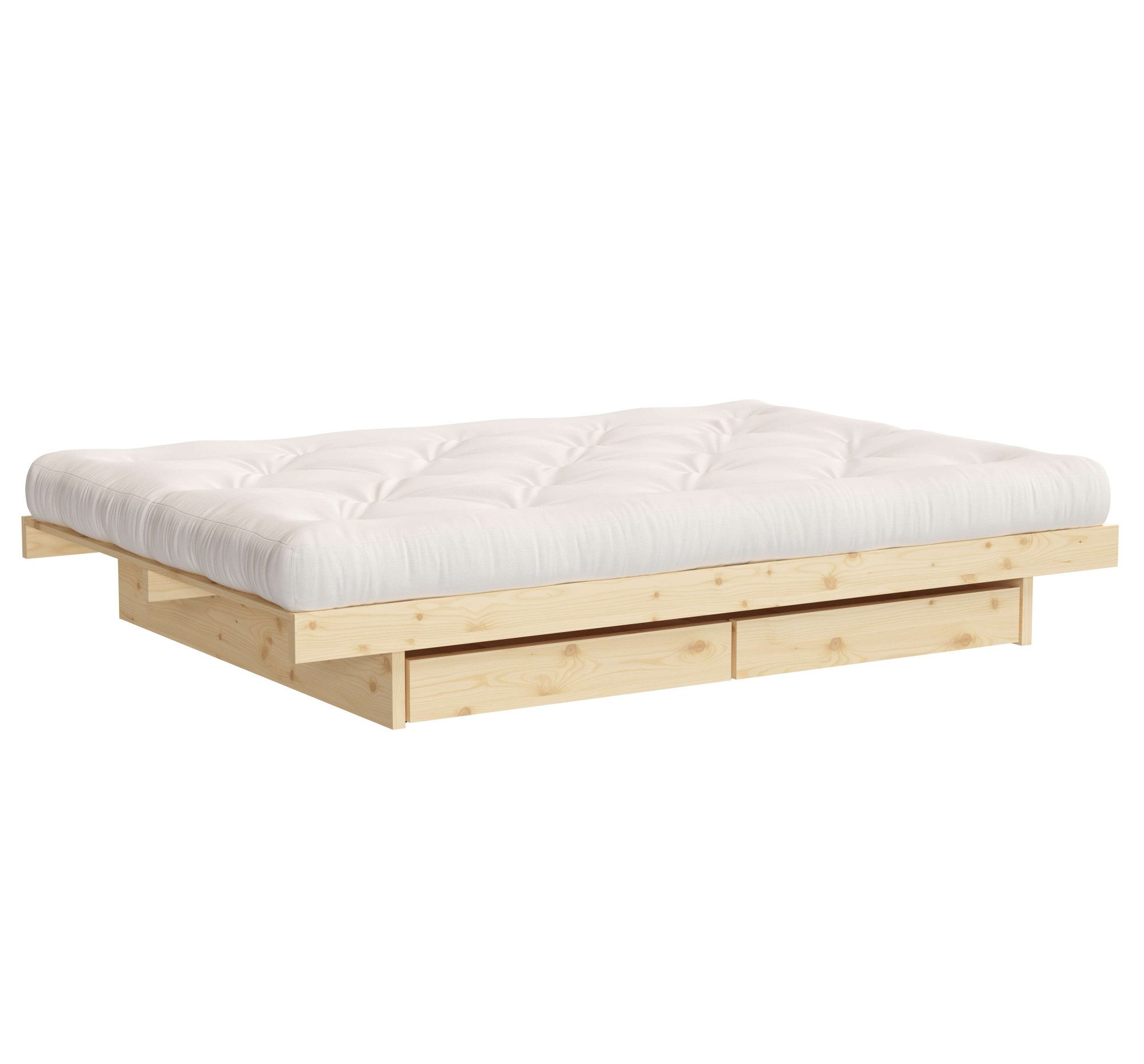 Karup Design Bettgestell Kanso Bed, Stauraumbett, Bett mit oder ohne Schubladen, Bett mit/ohne Schubladen, inkl Lattenrost, FSC®zertifiert