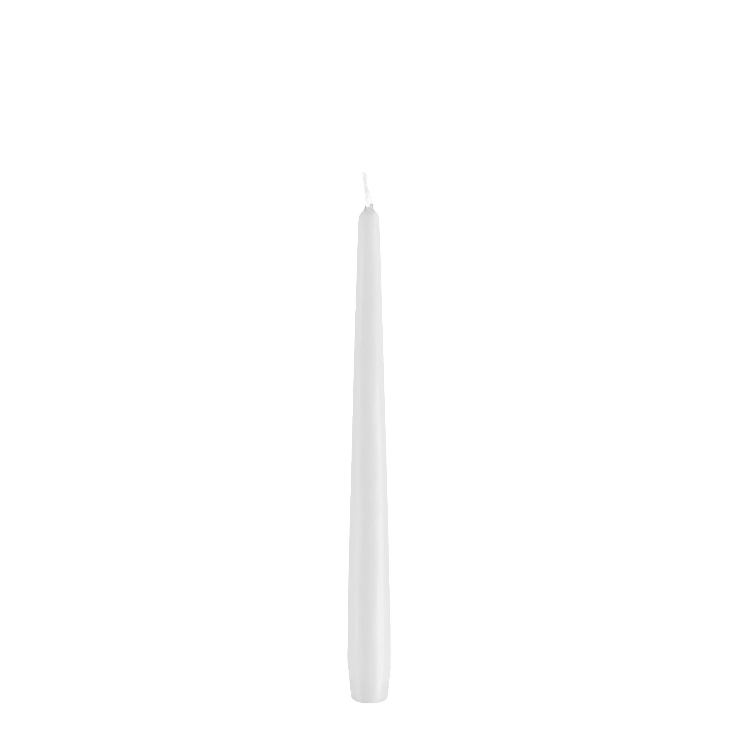 Spitzkerze Spitzkerzen Weiß 290 x Ø 23 mm, 12 Stück