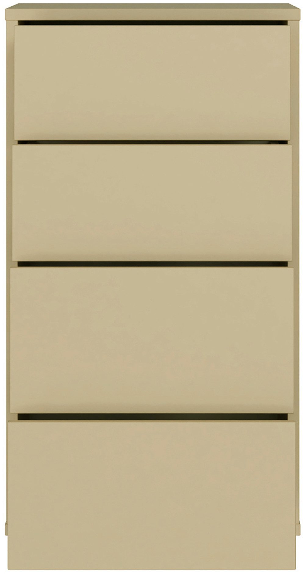 FORTE Kommode Alice Springs, Kommode Höhe 99,1 cm, 4 Schubkästen, Schubkästen mit Vollauszug, Grifflos, Push to open