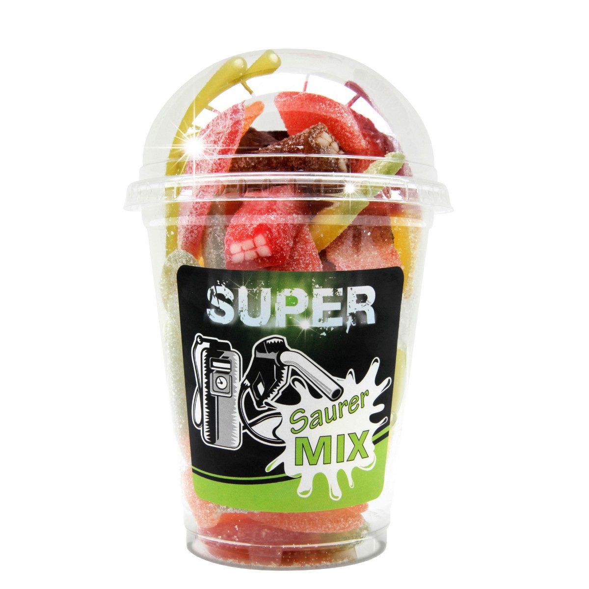 Snack Service Süßigkeit, Snack Service Saurer MIX Super! Becher Saure Fruchtgummi Mischung 200g