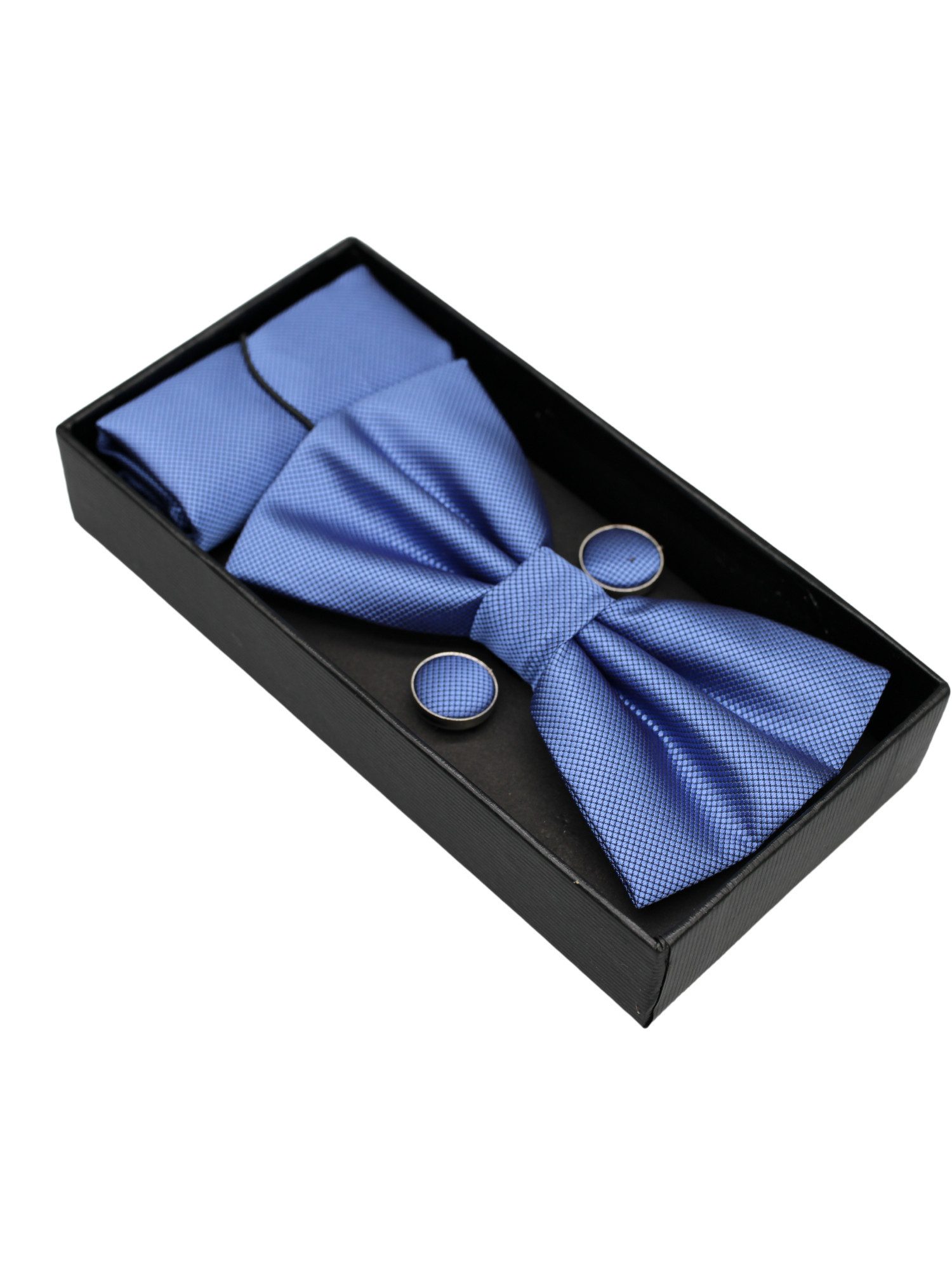 ANTALUX Fliege Elegantes 4-teiliges Herren-Set: Fliege, Tuch & Manschettenk günstig online kaufen