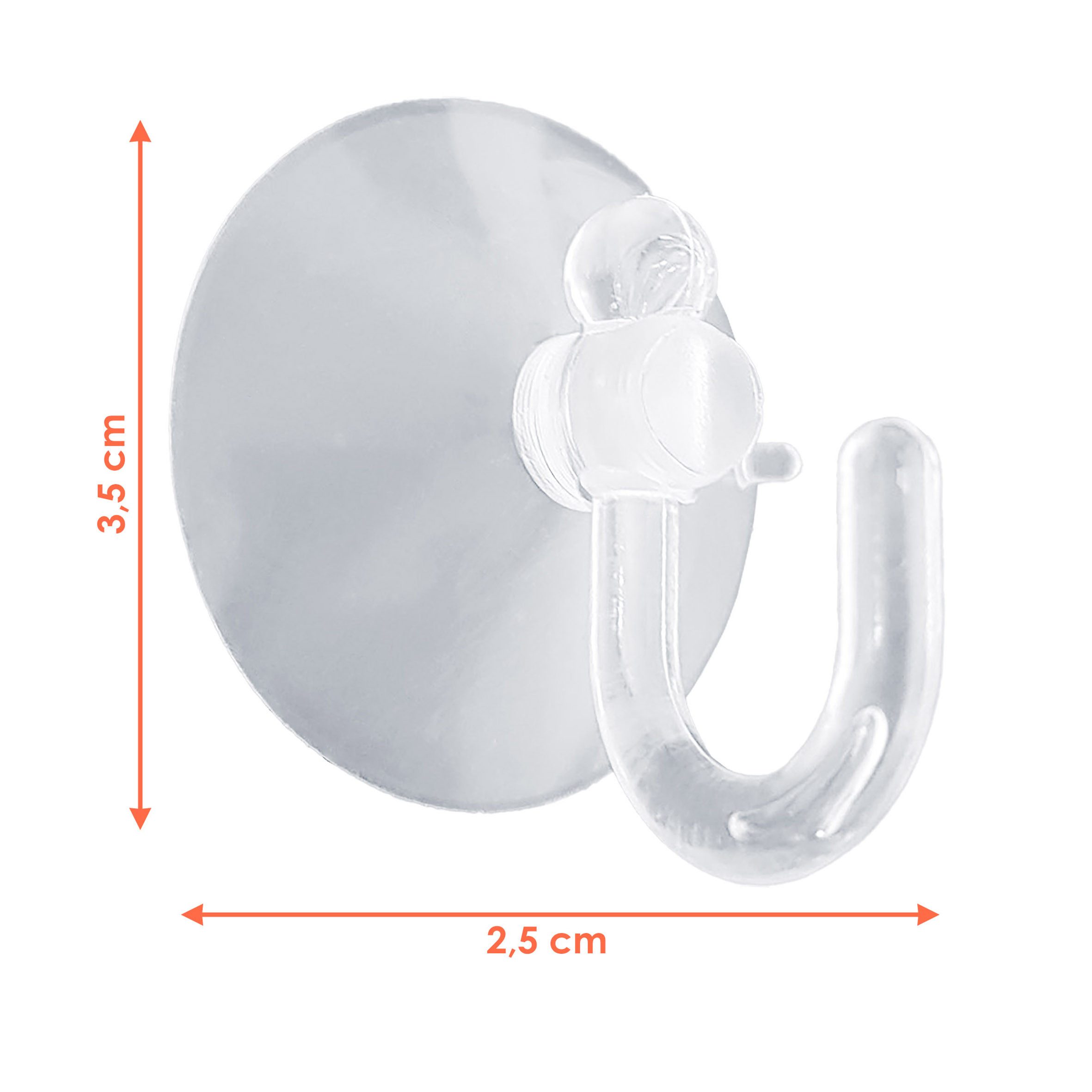 Spetebo Dekohaken Saugnapf mit Haken - 40 Stück, Badezimmer, Türen, Fenster günstig online kaufen