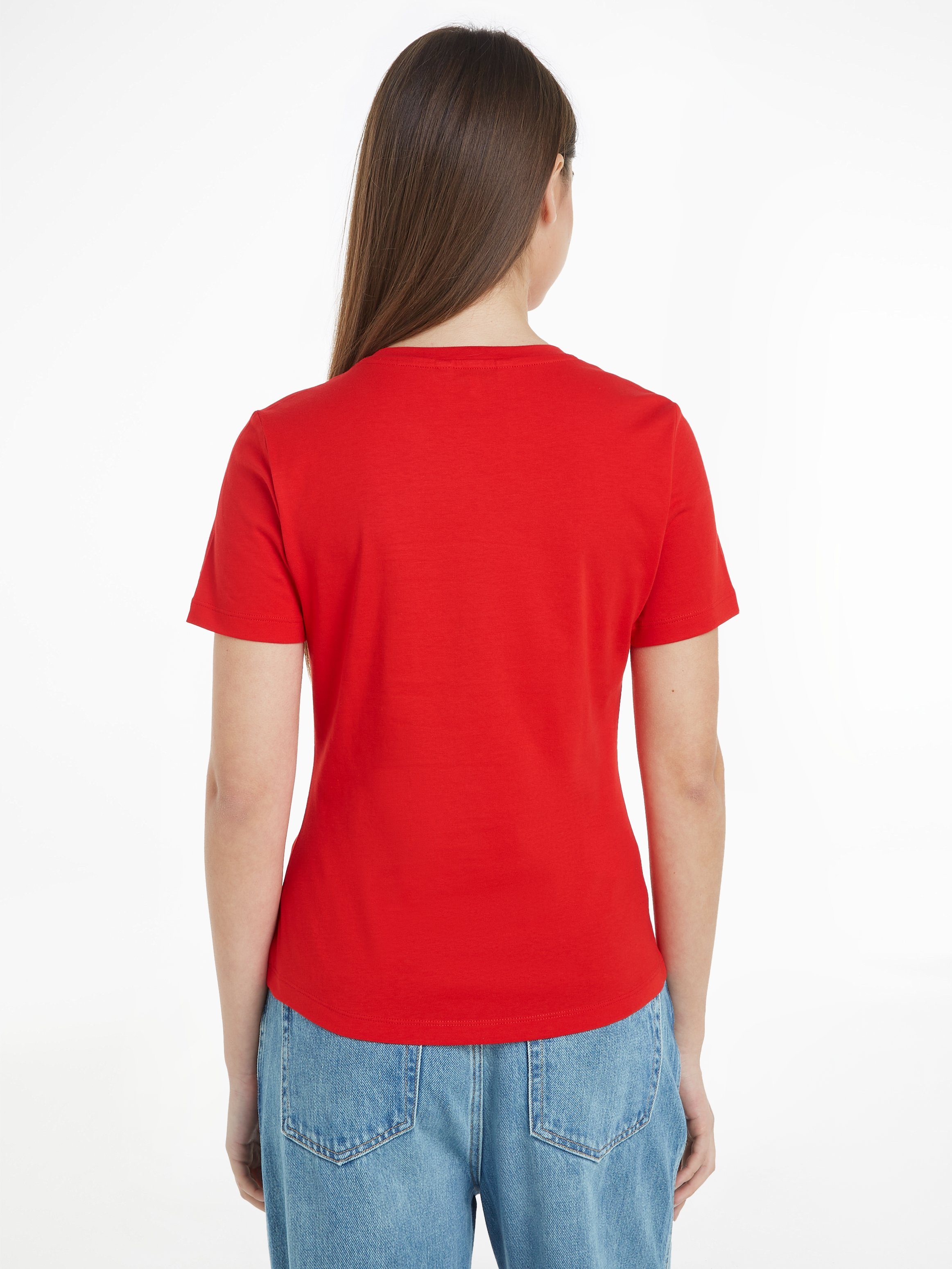 Tommy Hilfiger T-Shirt SLIM FLAG SCRIPT günstig online kaufen