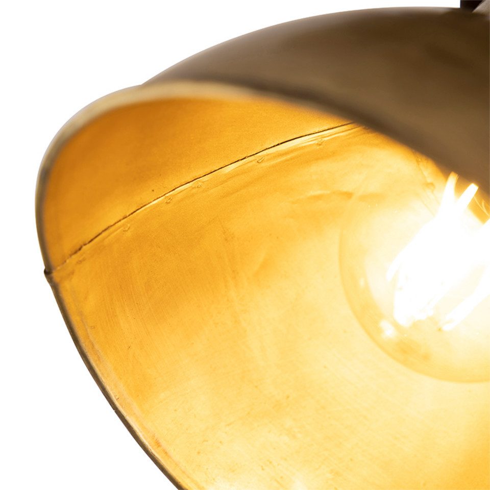 Qazqa LED Aufbaustrahler Mangoes, ohne Leuchtmittel, E27, Bronze, Industrie günstig online kaufen