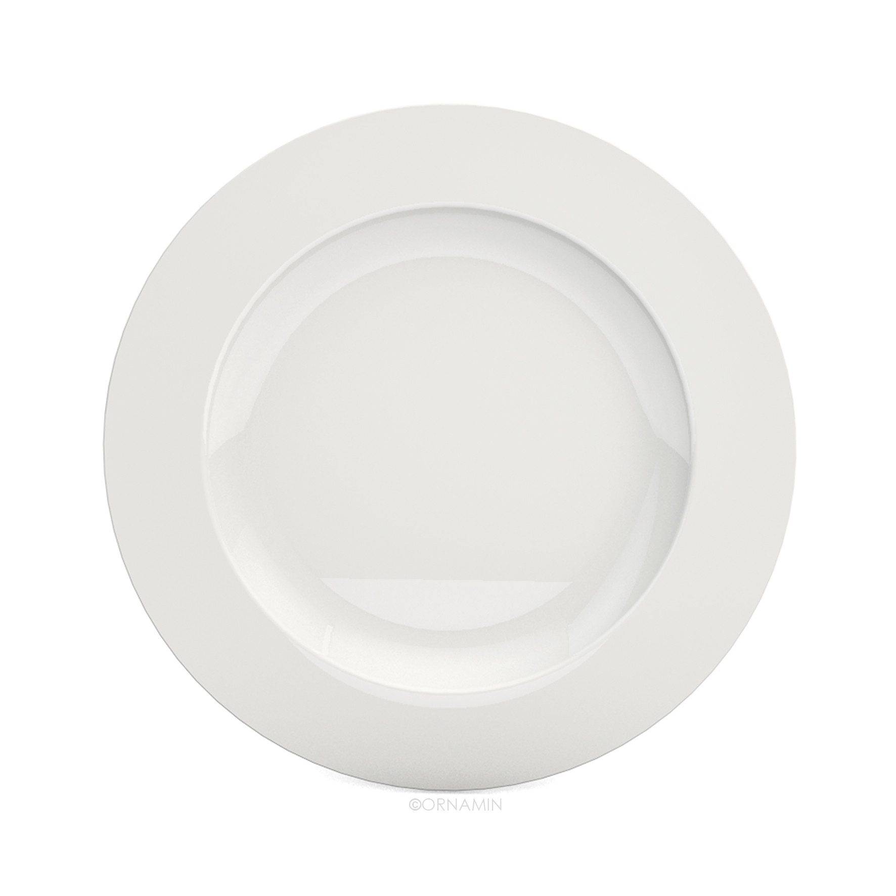 Ornamin Frühstücksteller Elegant - Kunststoffteller, Kunststoffgeschirr l BPA-frei l Melamin l Made in Germany