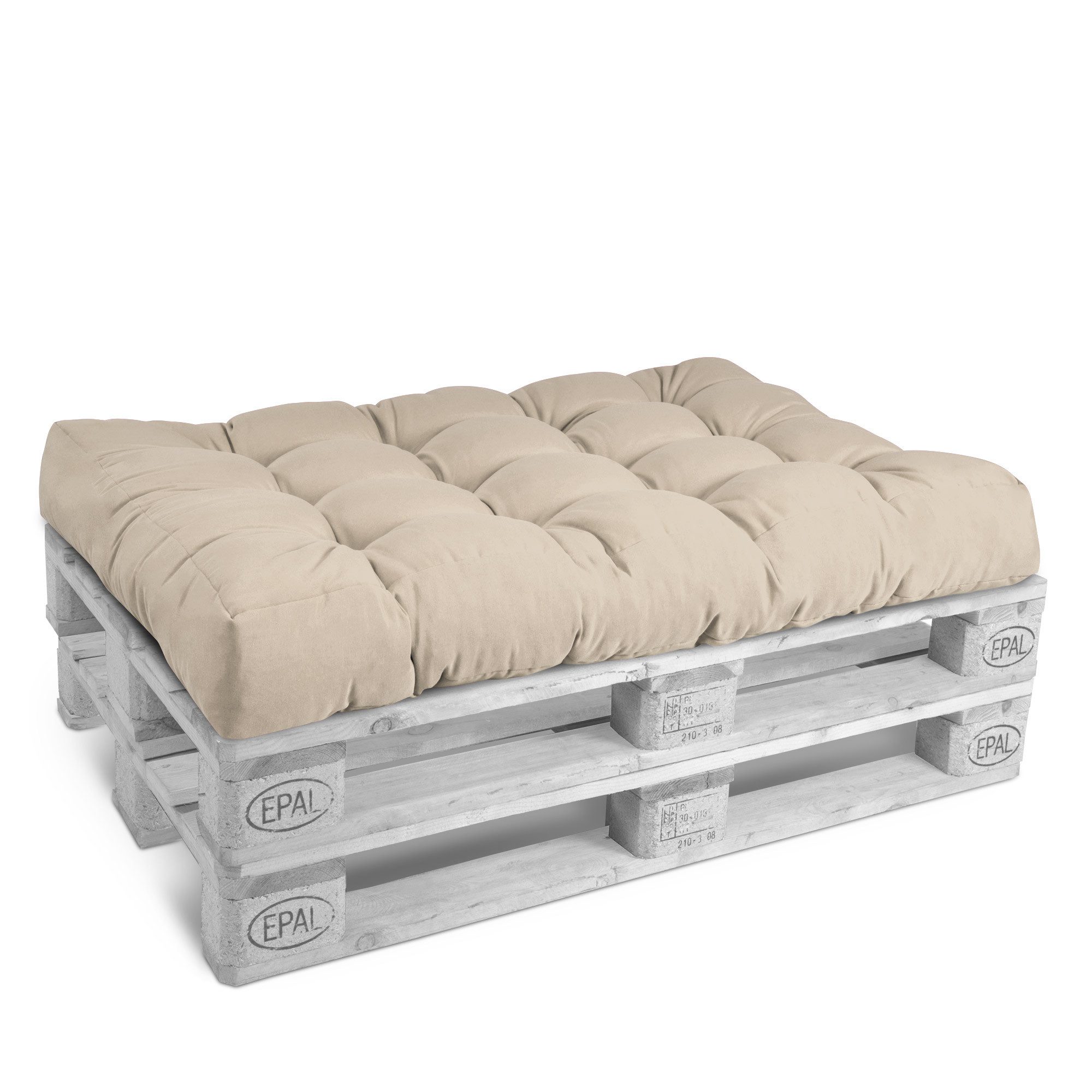 Beautissu Palettenkissen Eco Style, Für Europaletten, Handwäsche, Stoffqualität 220g/m²