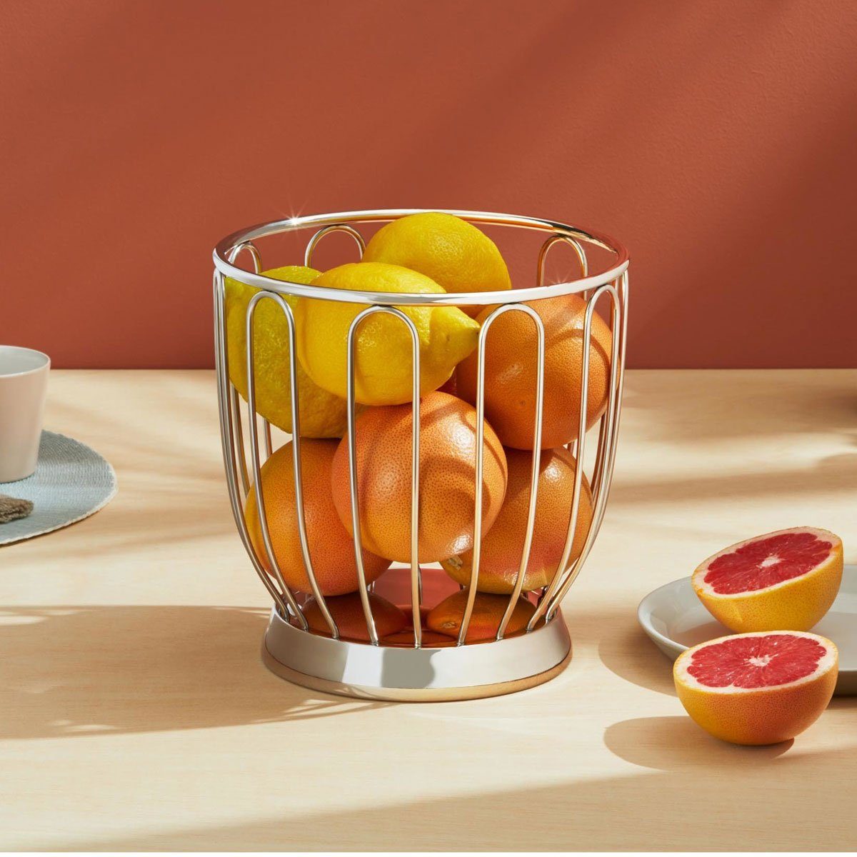 Alessi Obstschale, 18/8 Edelstahl, (Packung)