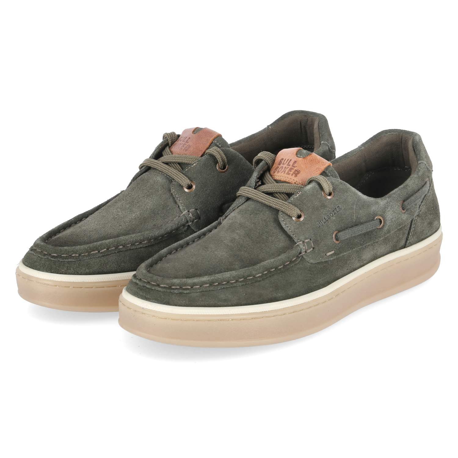 Bullboxer Bullboxer Mokassins / Bootsschuhe 7NU0330401 9700 C Herren Leder green Schnürschuh